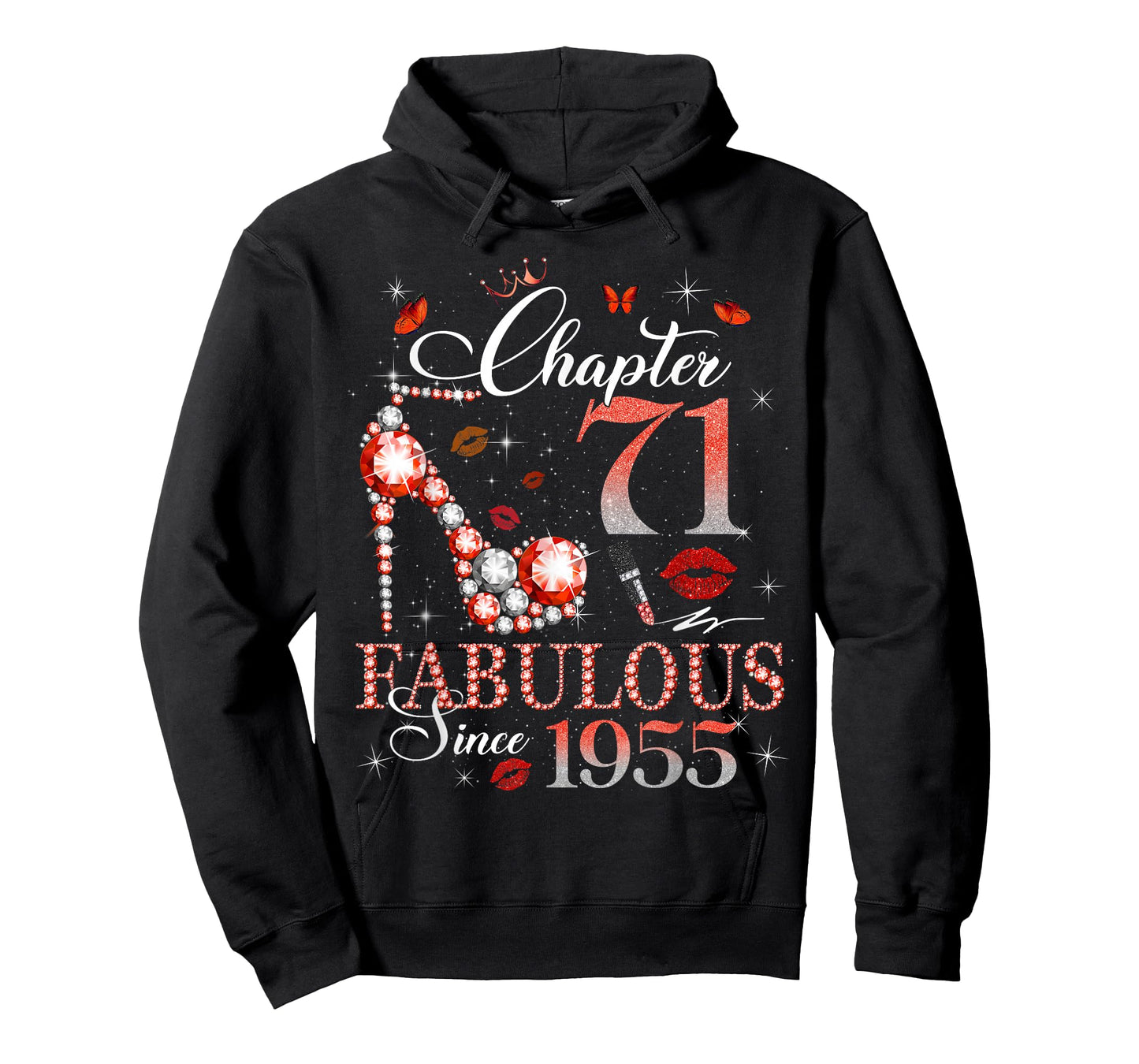 Chapter 71 Fabulous Since 1955 71st Birthday Women Girls T-Shirt