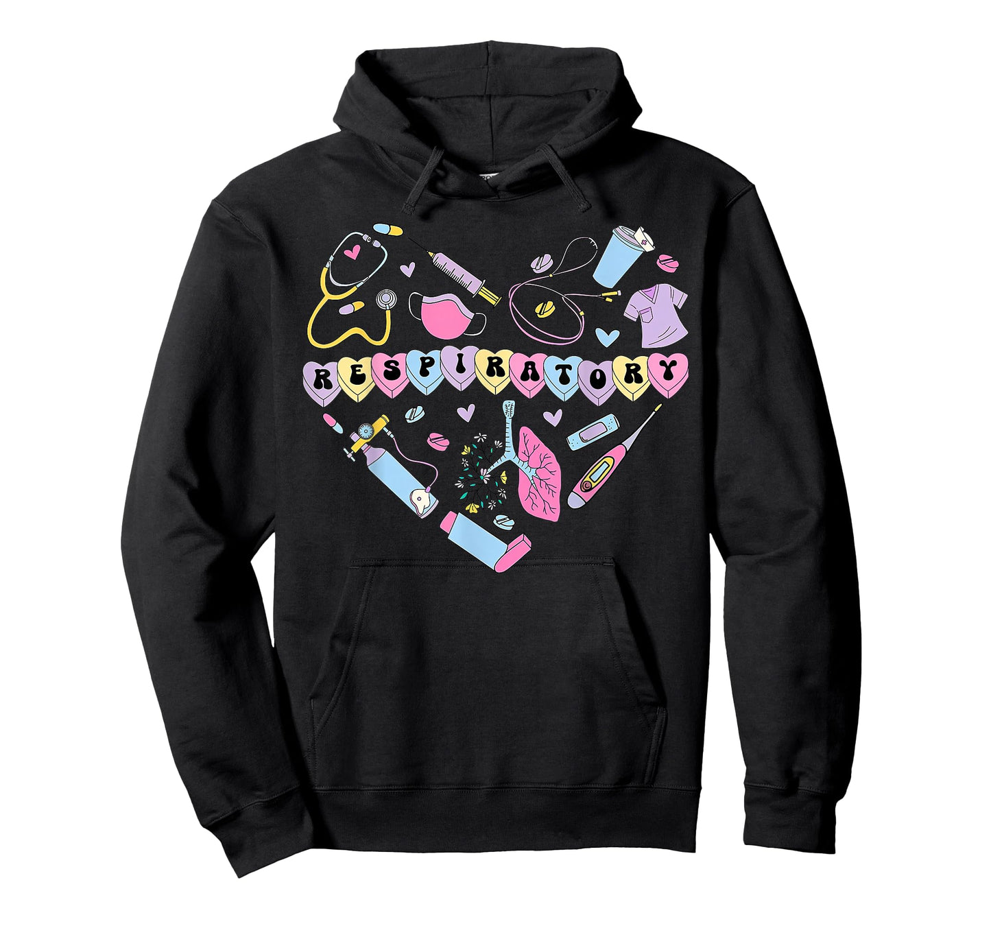 Respiratory Therapist Heart Valentines RT Nurse Pulmonology T-Shirt
