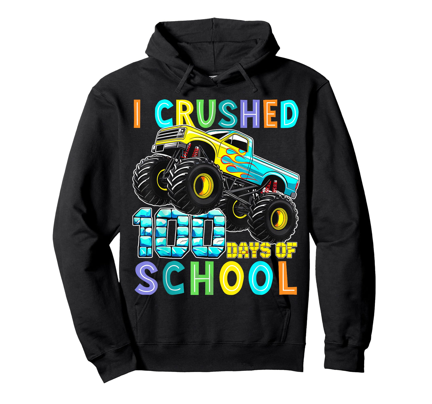 I Crushed 100th Day of School Kids Boys 100 Days of School T-Shirt