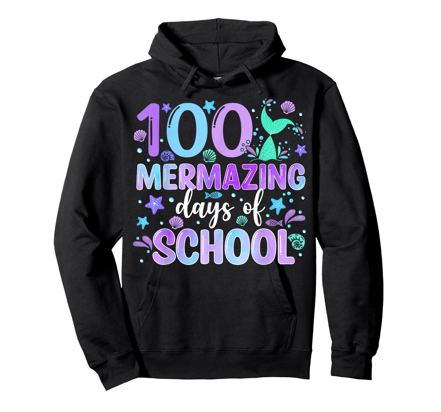 100 Mermazing Days of School Mermaid Teacher Girl Kid T-Shirt
