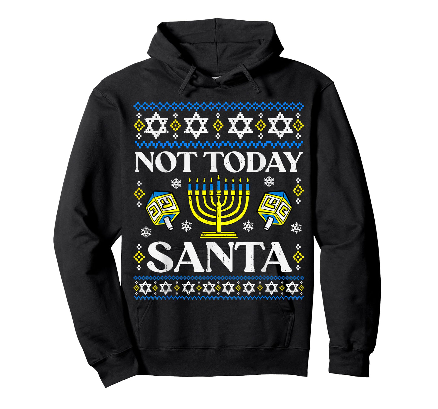 Hanukkah Only Sorry Santa Dreidel Jewish Menorah Chanukah T-Shirt