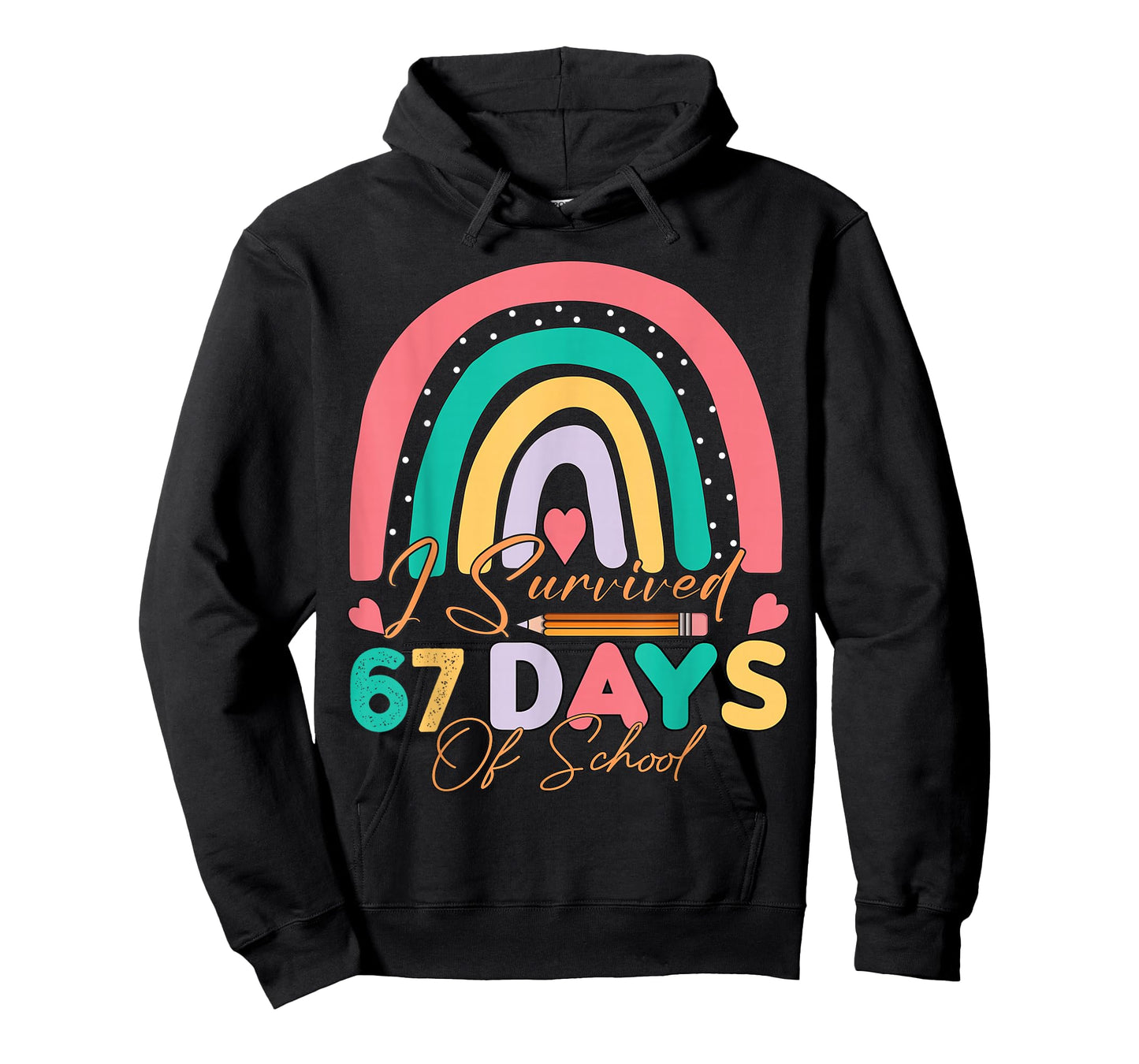 I Survived 67 Days of School Bruh Students Six Seven Funny T-Shirt