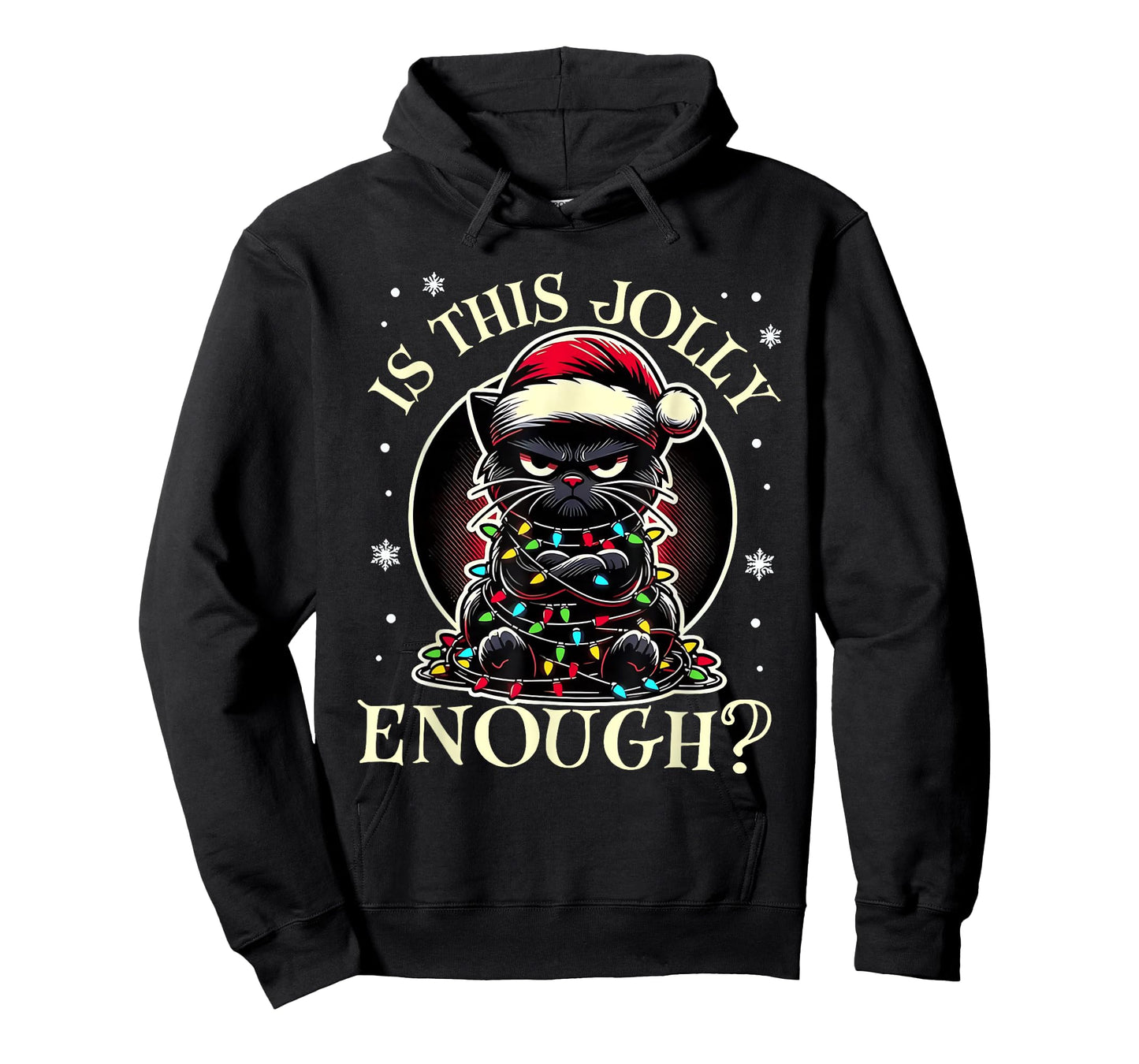 is This Jolly Enough Funny Cat Christmas Meme T-Shirt