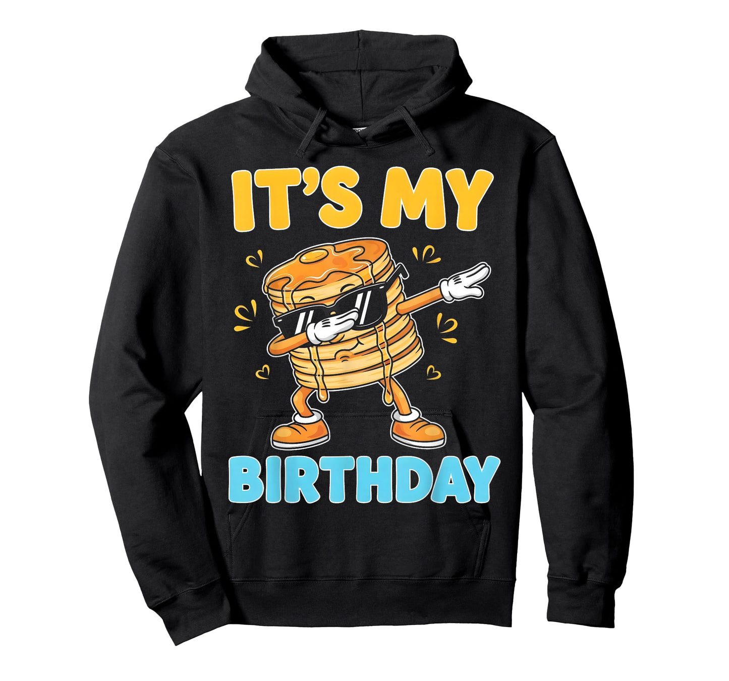 Funny It's My Birthday Pancakes Dab Cartoon Party Boy Girl T-Shirt