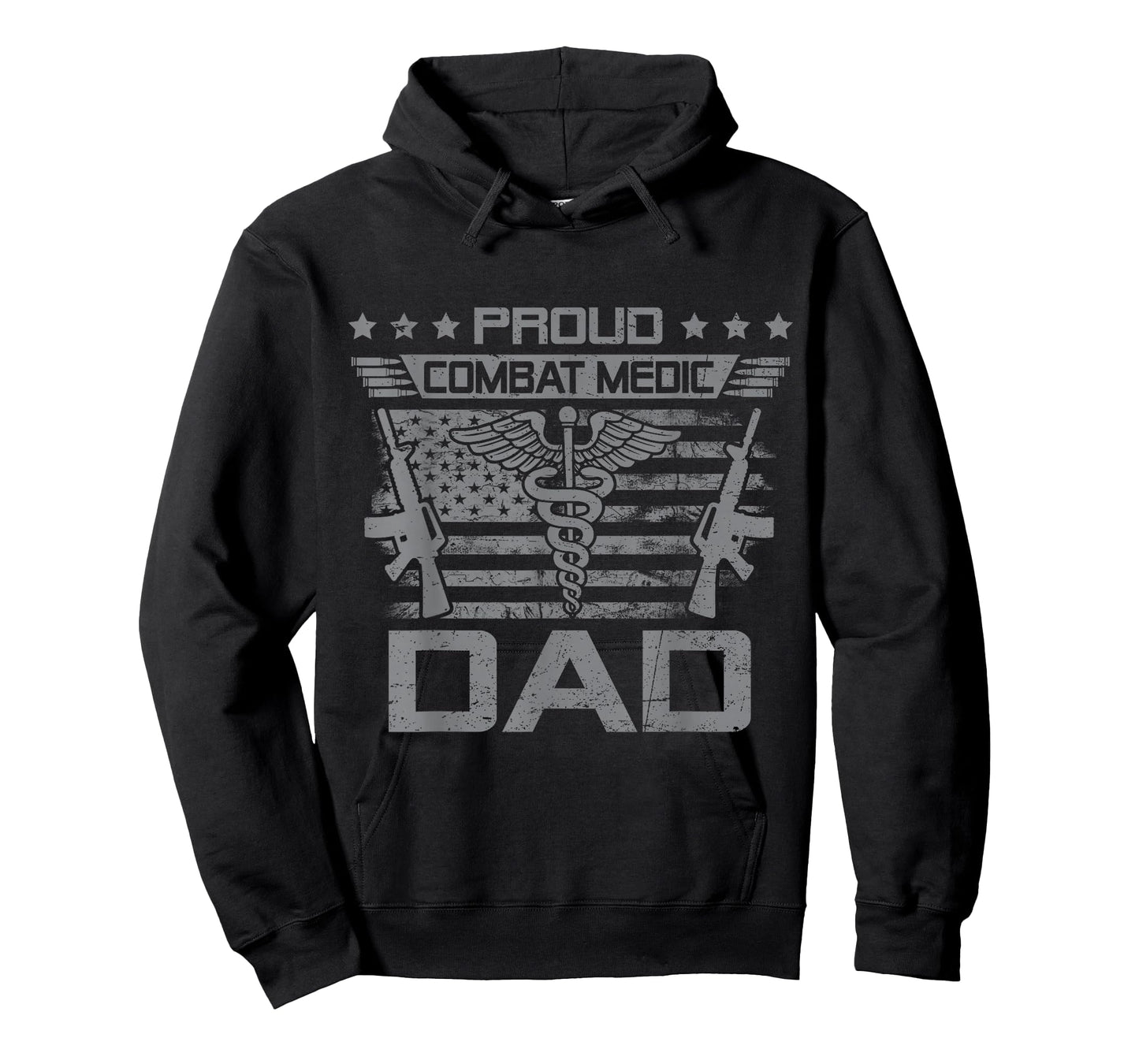 Proud Combat Medic Dad Flag USA Family Matching T-Shirt