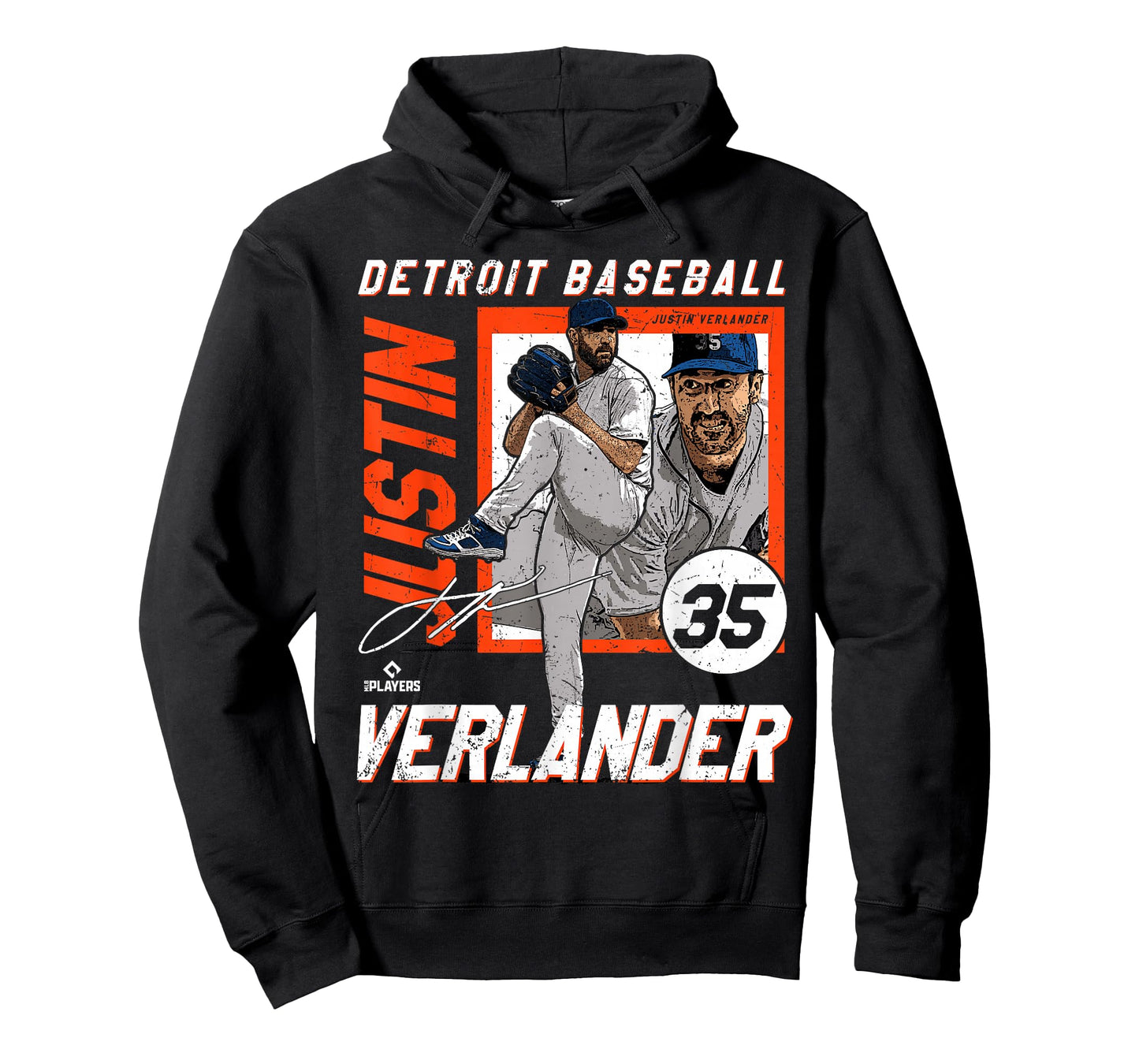 Justin Verlander | Detroit T Baseball Players | MLBJVE208M T-Shirt