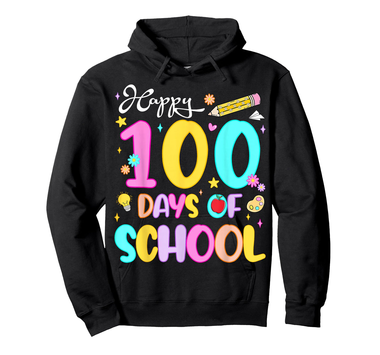 Happy 100 Days of School Preppy 100th Day of School Girls T-Shirt