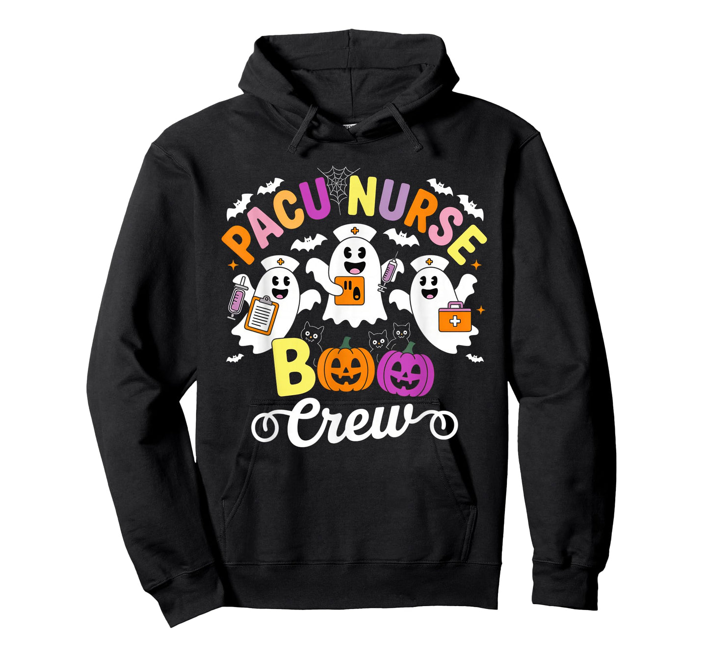 Pacu Boo Crew Costume Funny Nurse Ghost Halloween T-Shirt