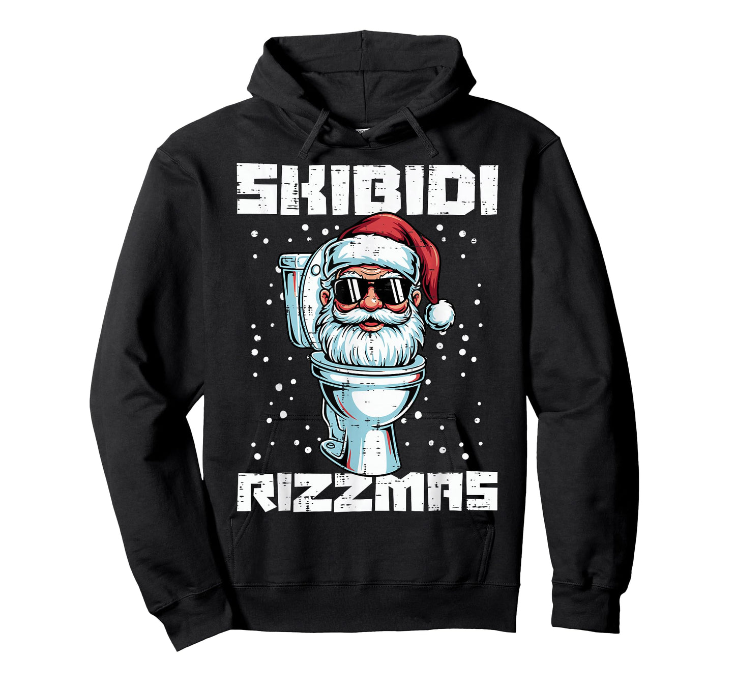 Christmas Skibidi Rizzmas Toilet Xmas Meme Kids Men Women T-Shirt