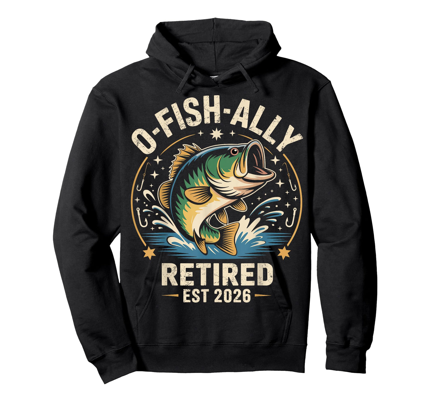 O-Fish-Ally Retired 2026 Fisherman Fishing Retirement Men T-Shirt