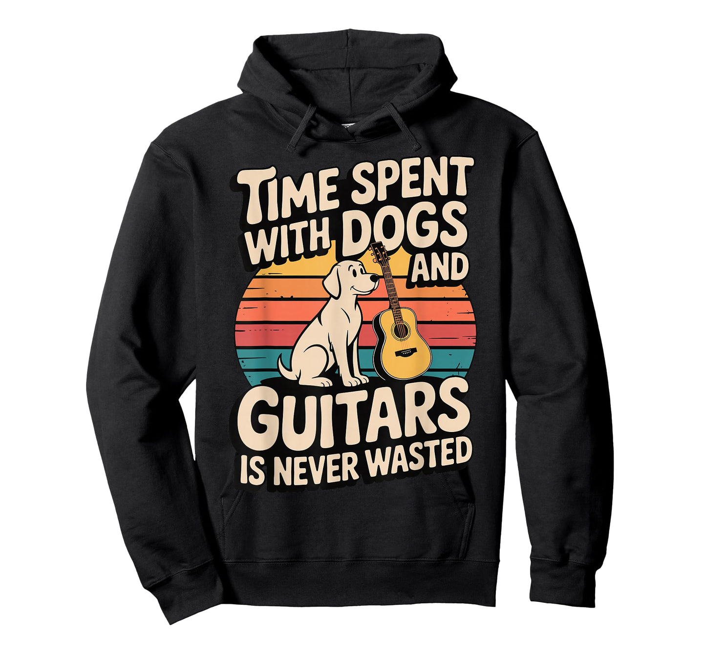 Time Spent with Dogs and Guitars is Never Wasted T-Shirt
