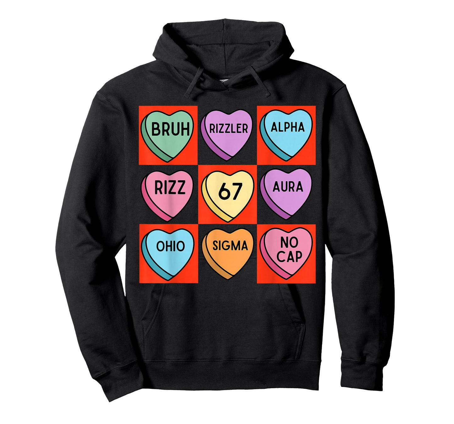 Brain Rot Valentine's - Funny 67 Valentine's Rizz, No Cap T-Shirt