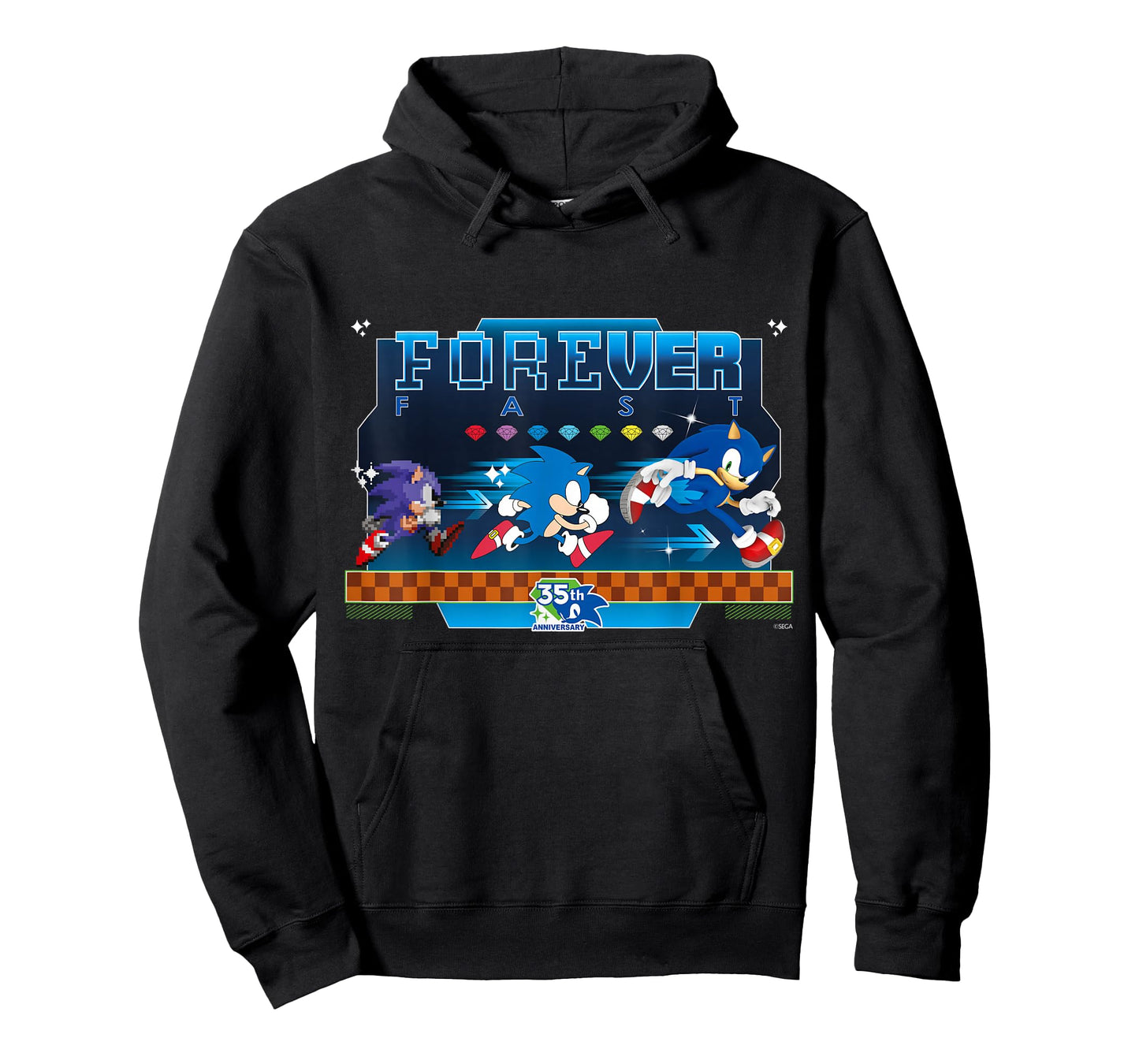 Sonic The Hedgehog 35th Anniversary Forever Fast Evolution T-Shirt