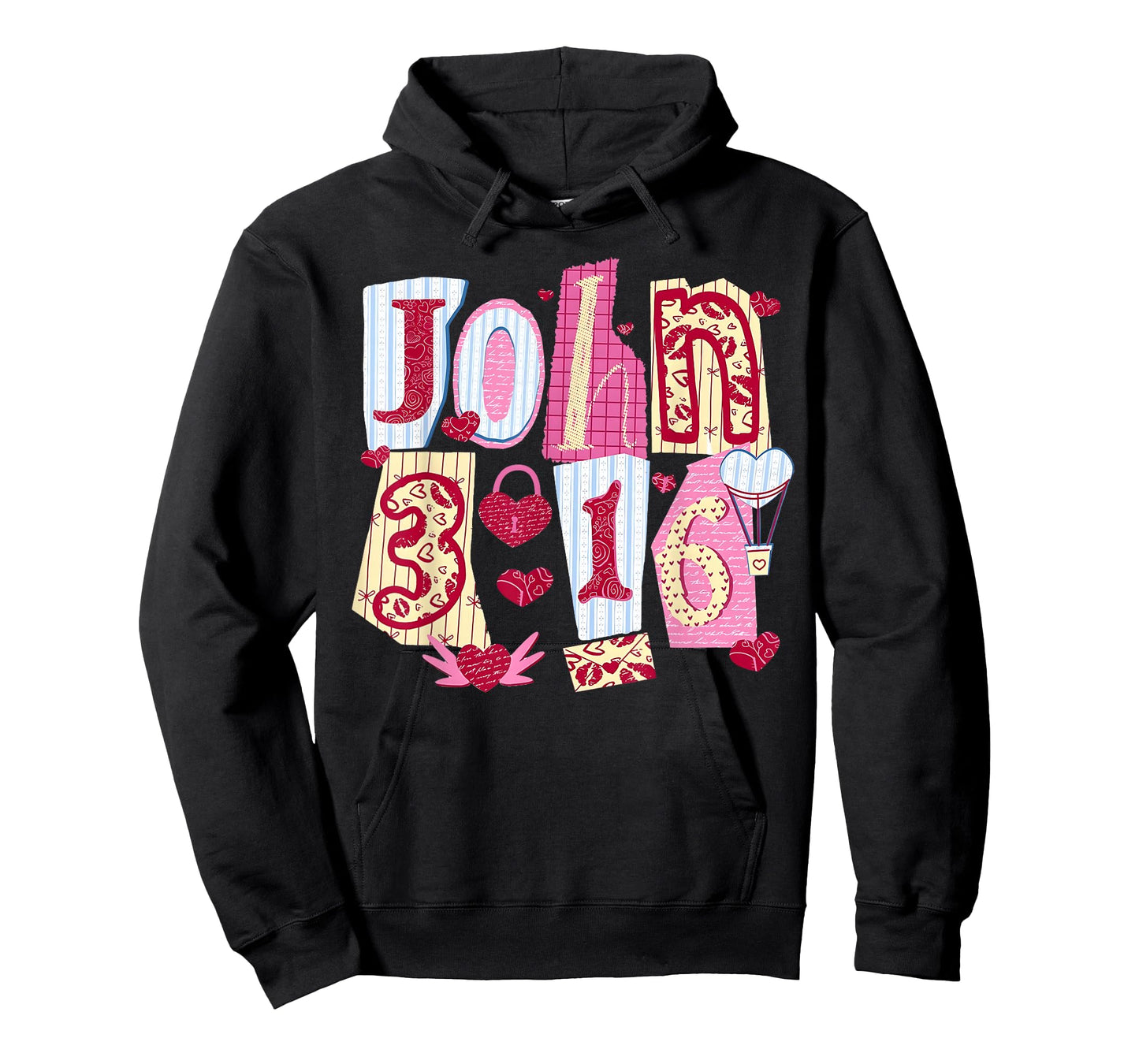 Valentine John 3:16 Loved Coquette Hearts Christian T-Shirt