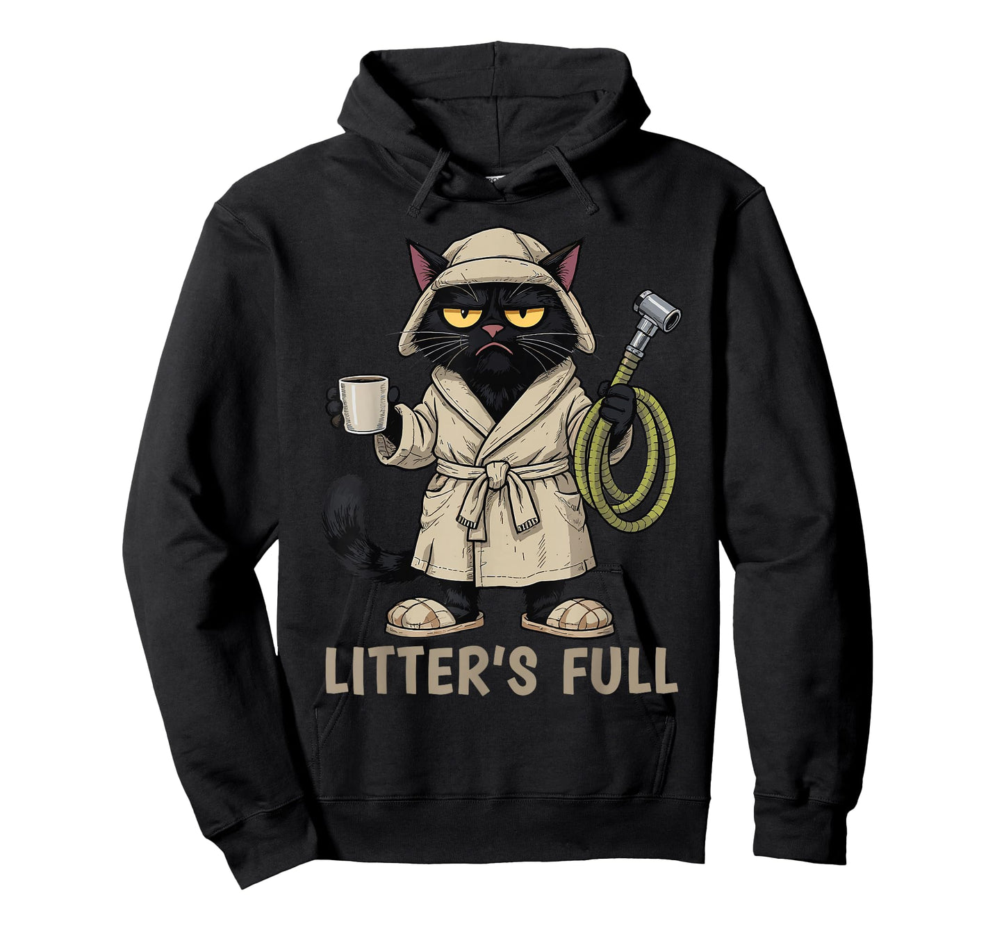 Litter’s Full Funny Cat Lovers Christmas T-Shirt