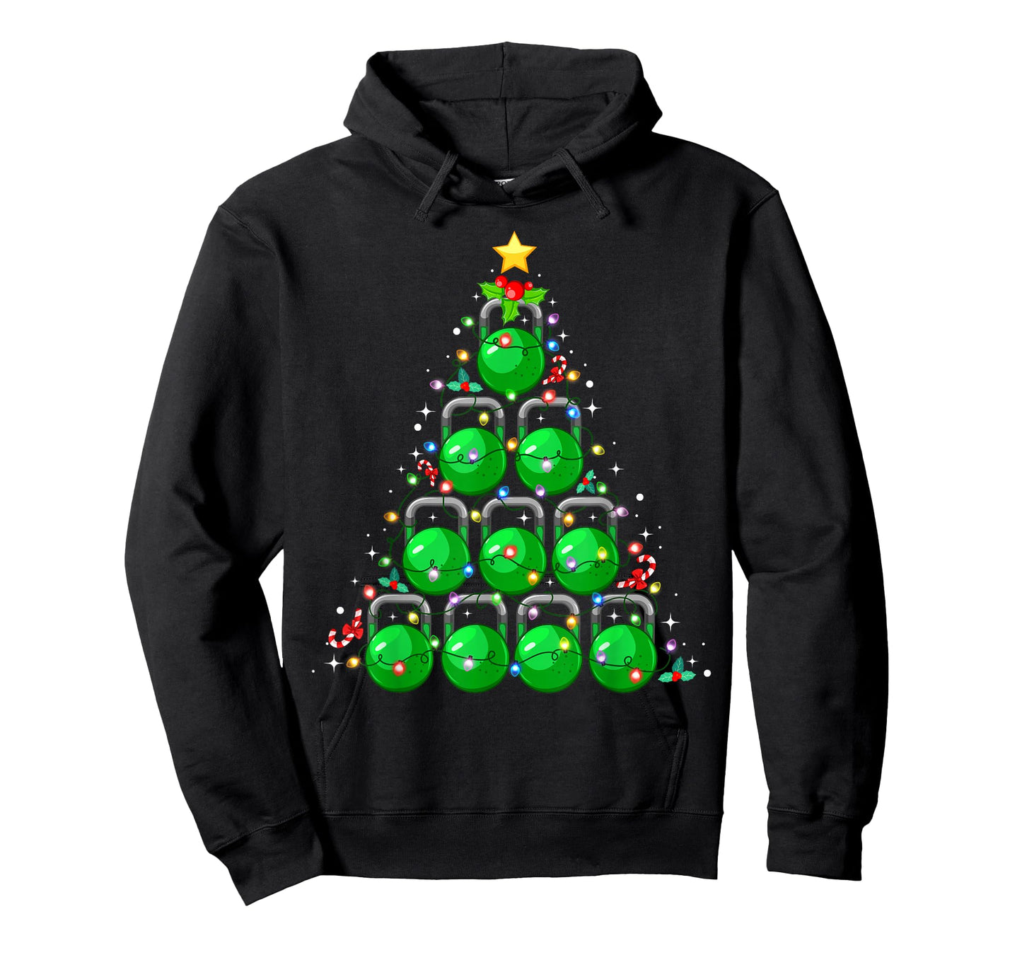 Christmas Tree Kettlebell Xmas Gym Workout Fitness Exercise T-Shirt