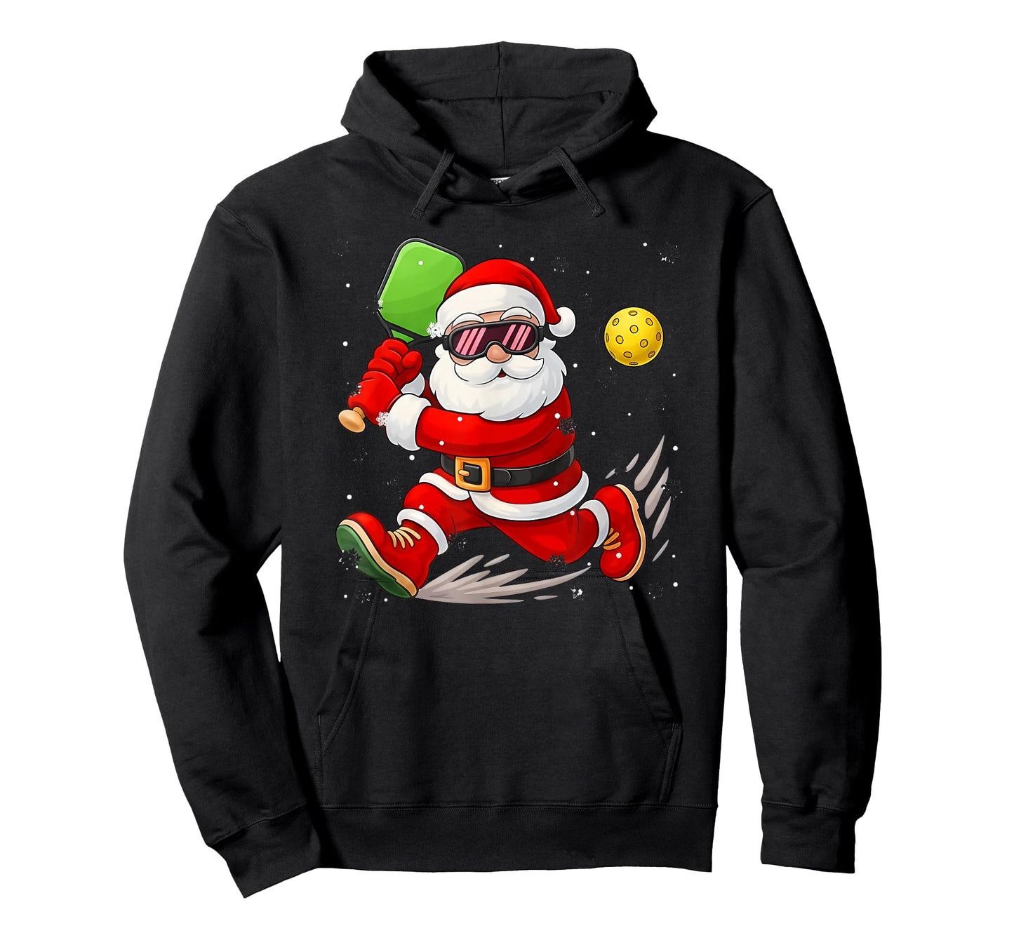 Christmas Santa Playing Pickleball Pajama Toddler Boys Kids T-Shirt