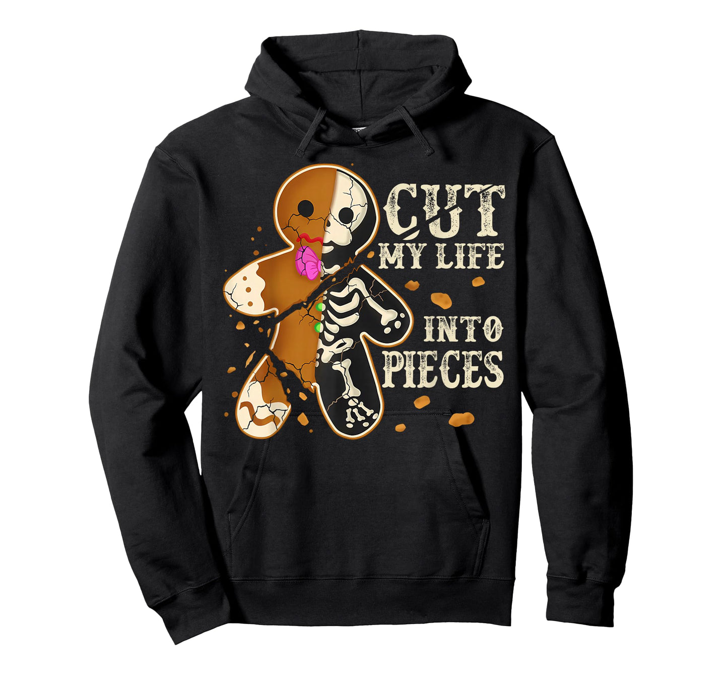 Cut My Life Into Pieces Funny Gingerbread Christmas Holiday T-Shirt