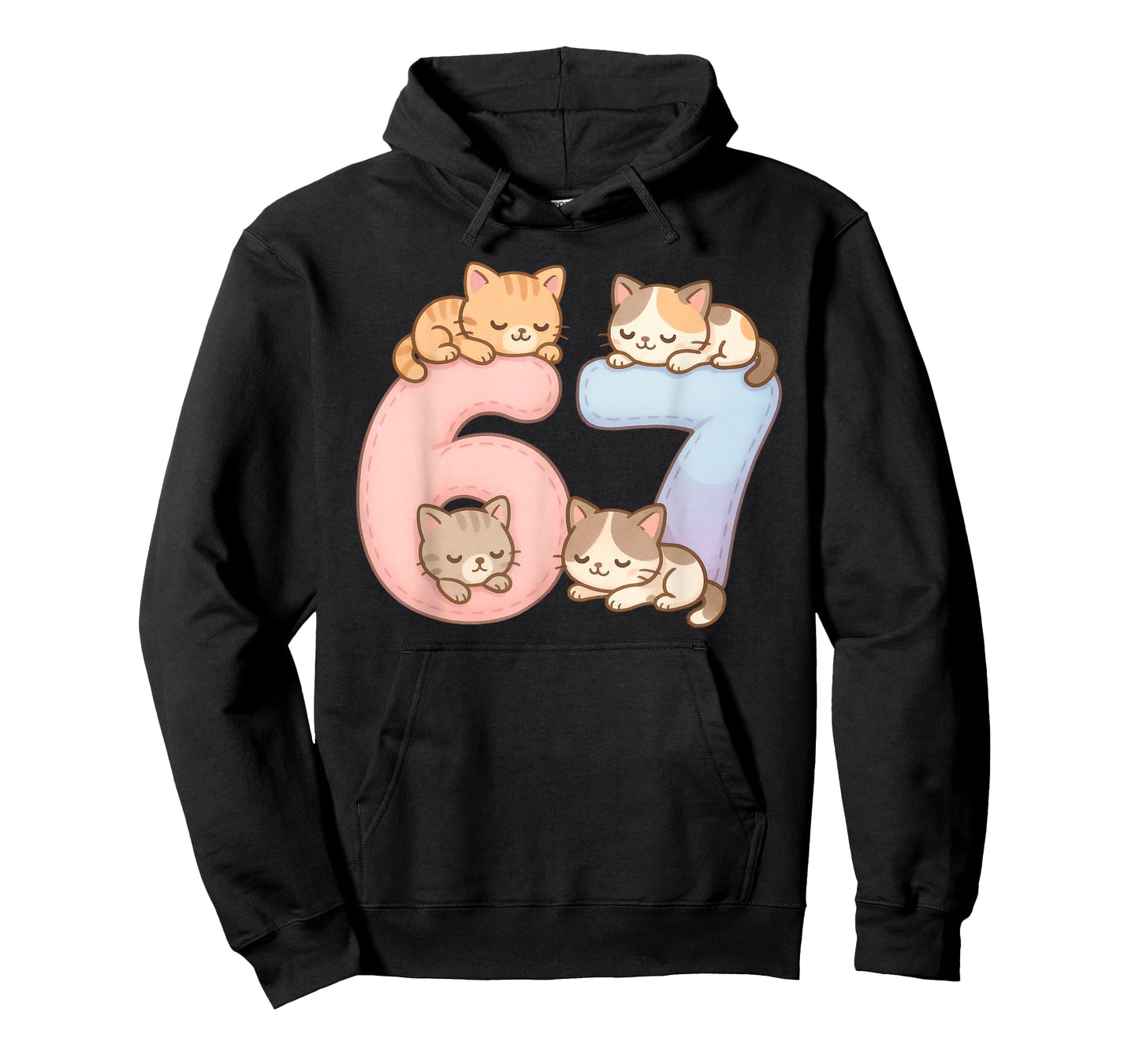 Funny Cat 67 Six Seven Meme T-Shirt