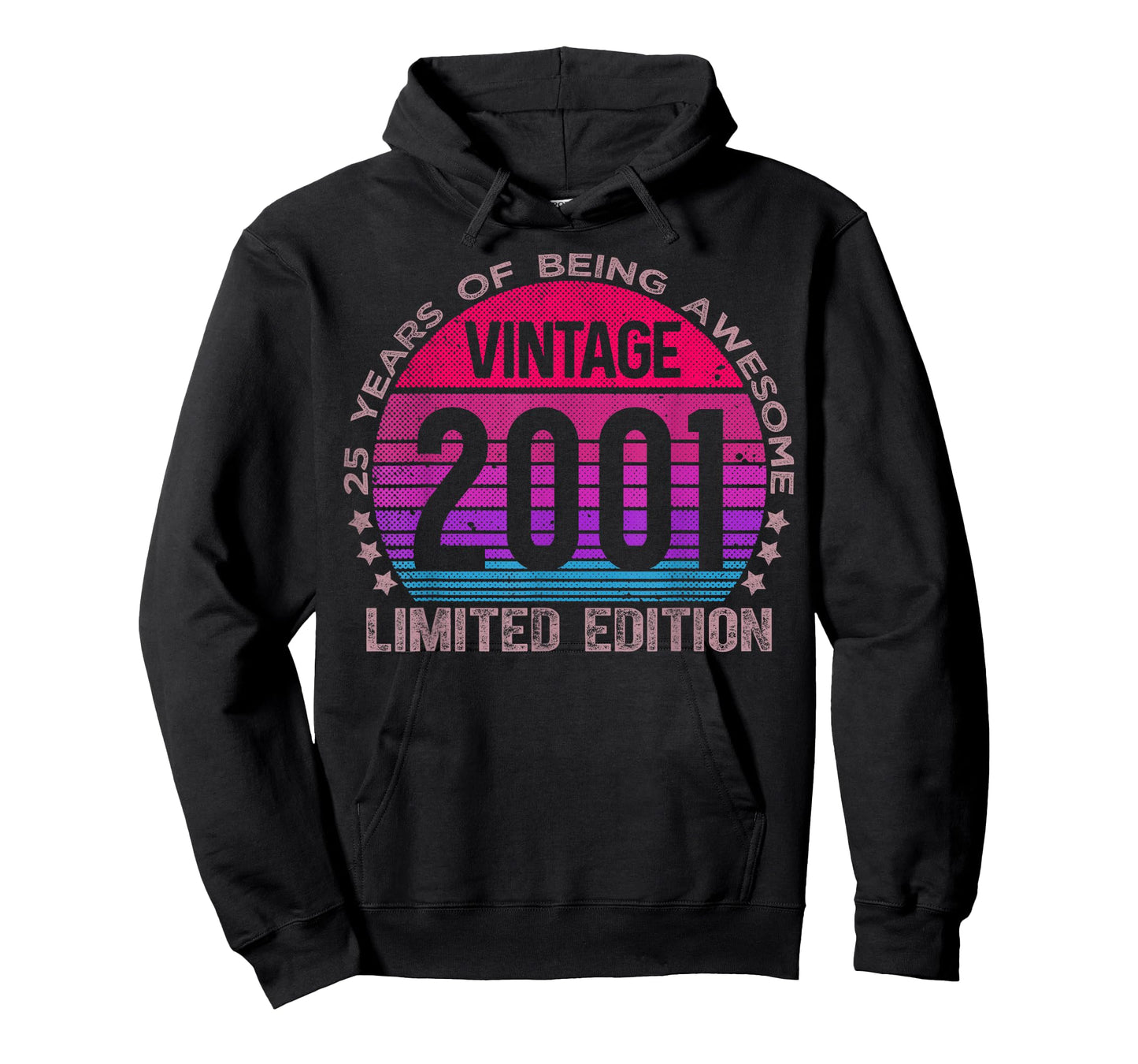 25 Year Old Gifts Vintage 2001 Limited Edition 25th Birthday T-Shirt