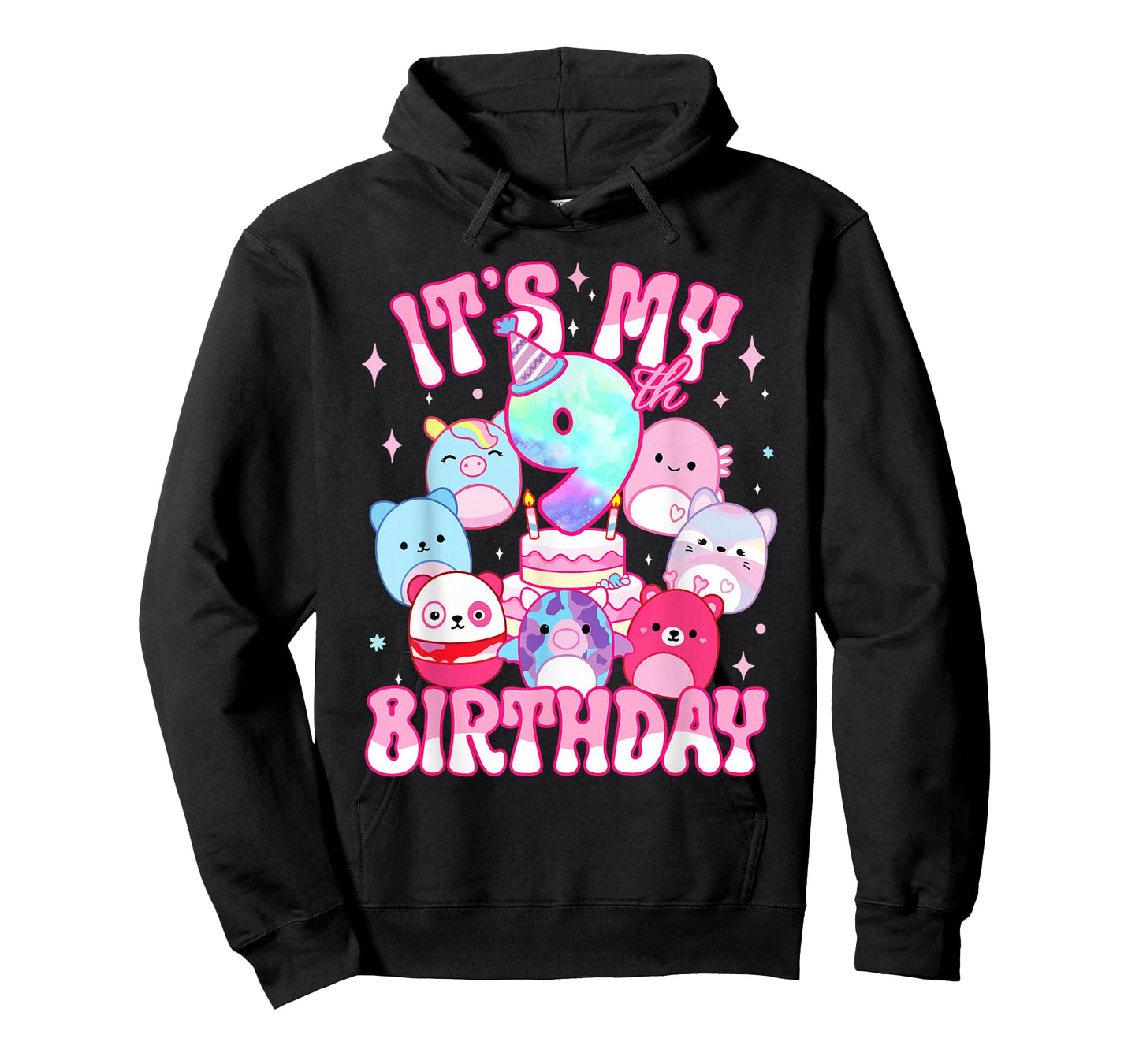 It's My 9th Birthday Squish Squad Girls Kids T-Shirt
