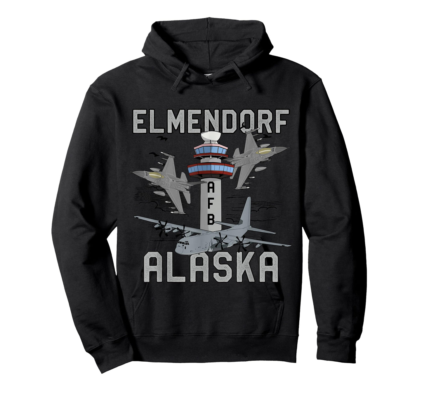 Elmendorf AFB Alaska Air Force Base Airman Veteran Vintage T-Shirt