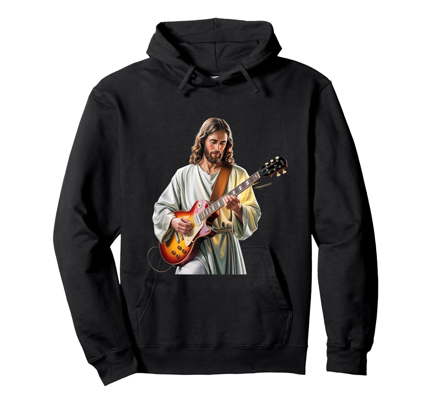 Jesus Rocks with Guitar - Funny Christian Rocks Church T-Shirt
