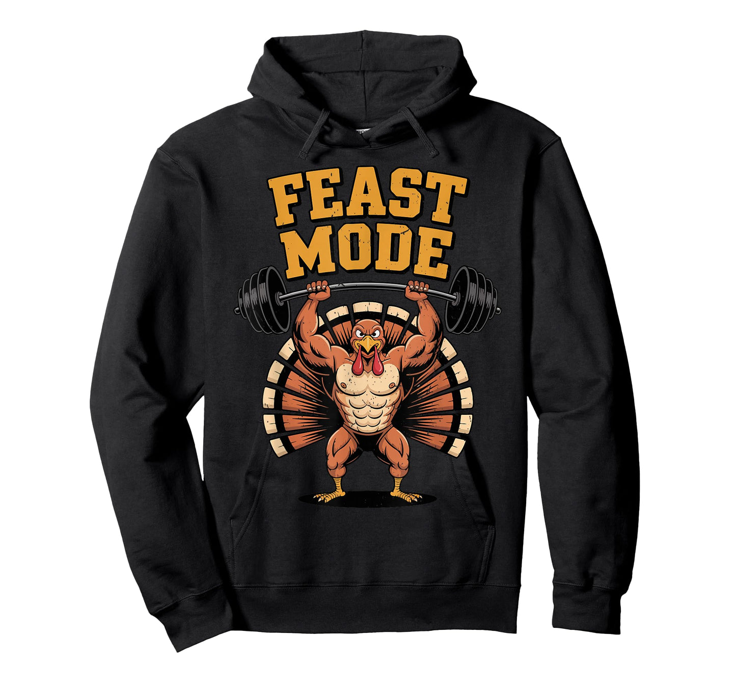 Feast Mode Muscle Turkey Workout Thanksgiving Gym Fitness T-Shirt