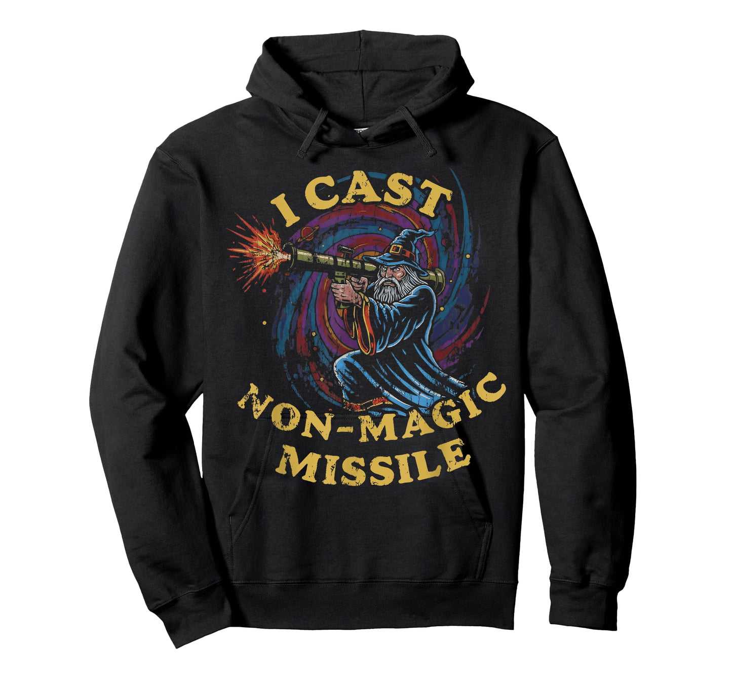 I Cast Non-Magic Missile Funny Wizard Parody Meme T-Shirt