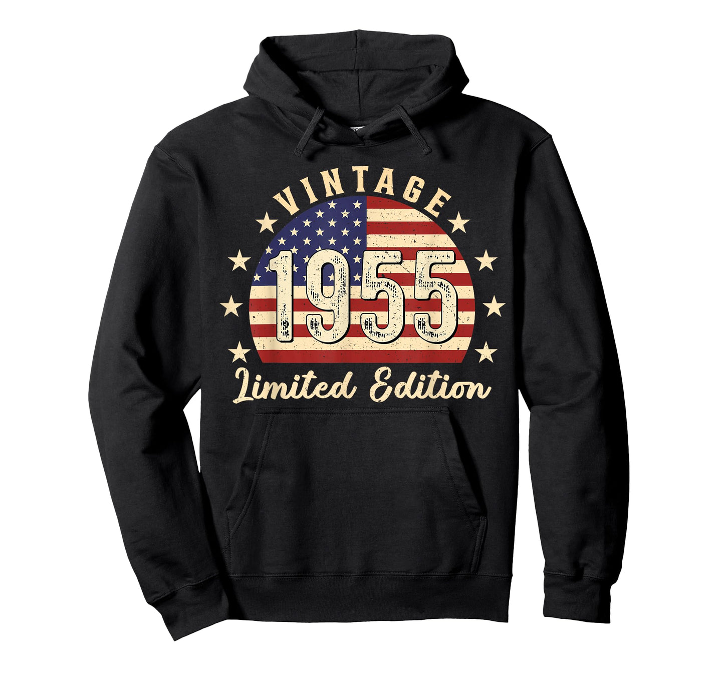 Vintage 1955 USA Flag 71st Birthday T-Shirt