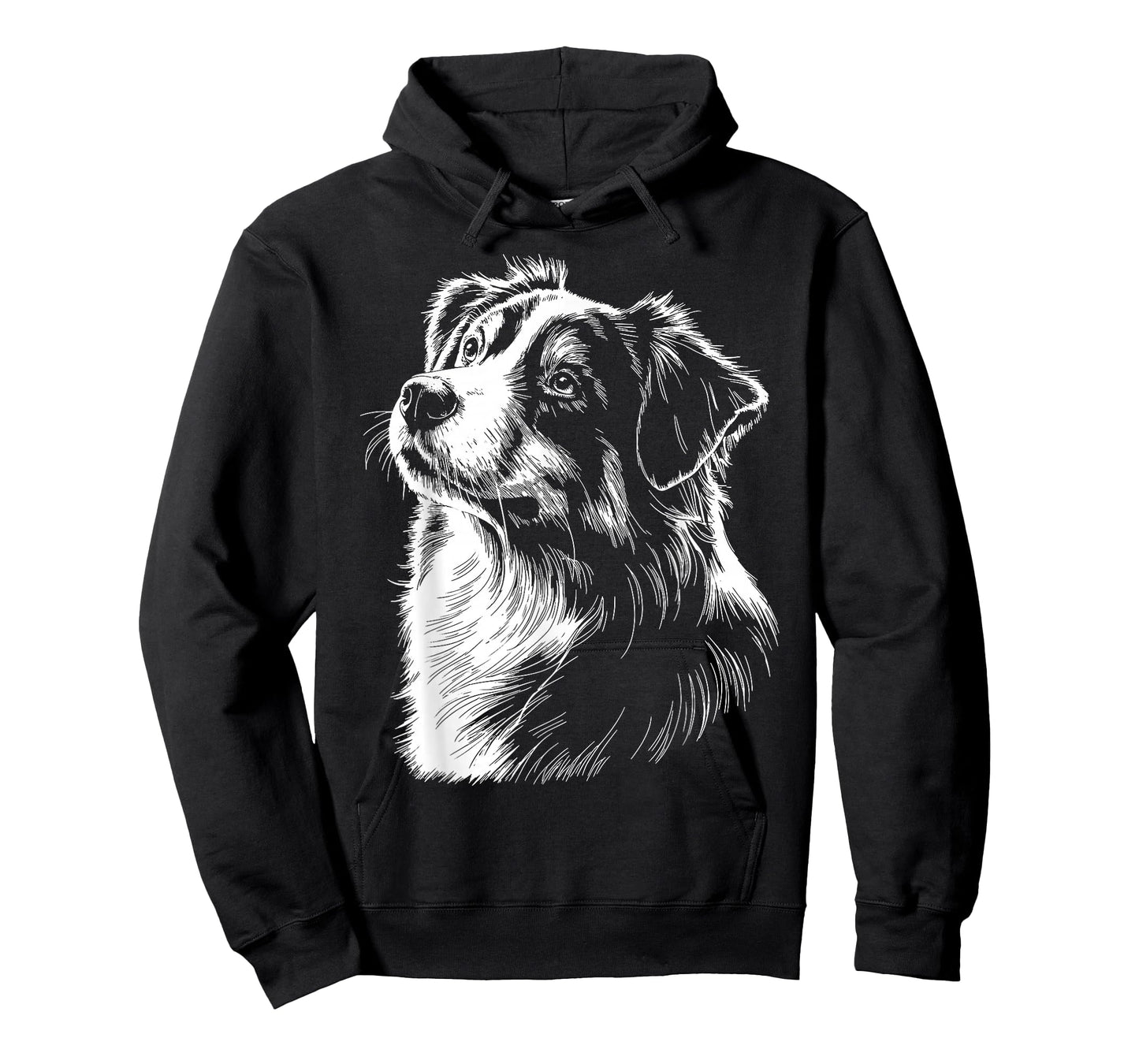 Australian Shepherd Silhouette Mini Aussie Vintage Graphic T-Shirt