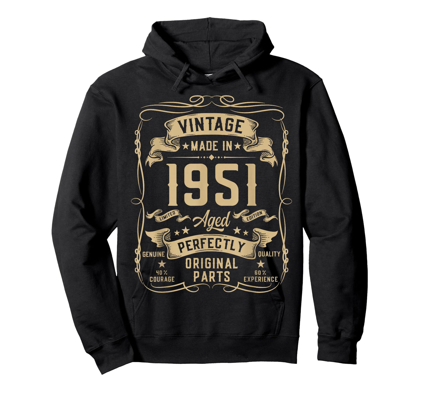 Vintage 1951 75yr 75th Birthday Gifts for Men 75 Years Old T-Shirt