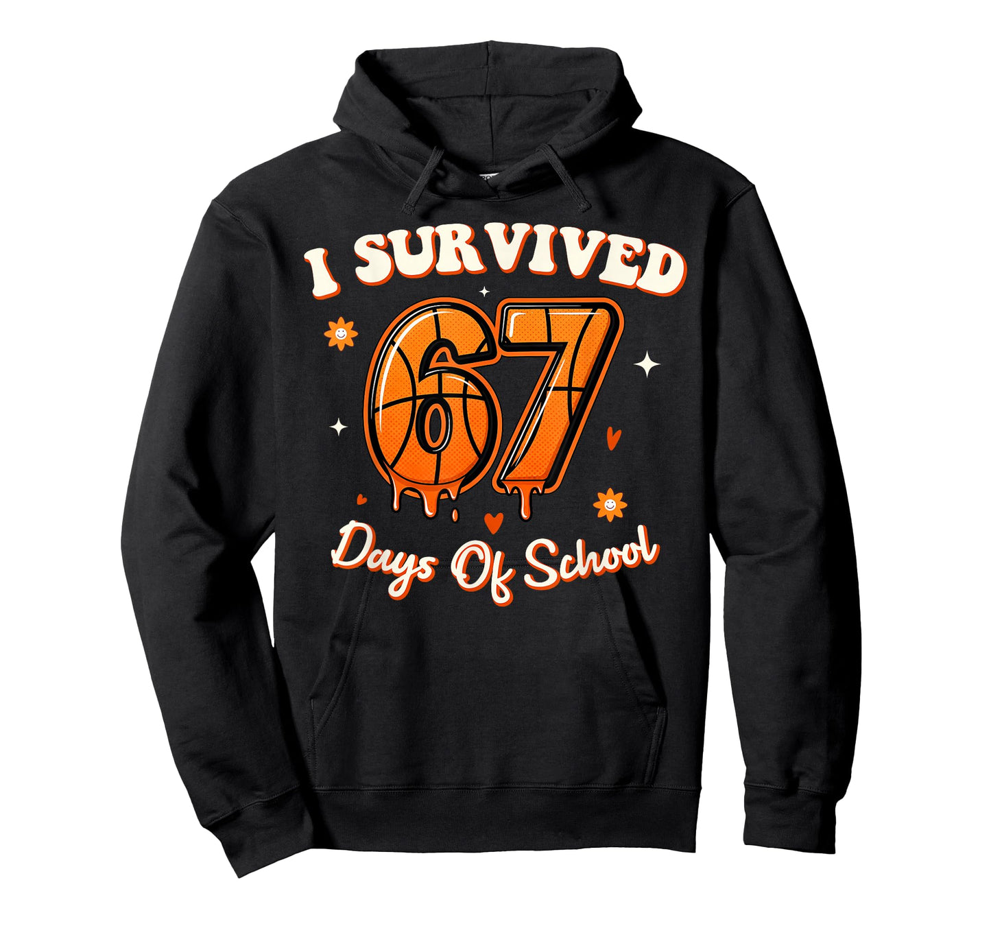 67th Day of School Basketball Player 67 Kids Boys Girls T-Shirt
