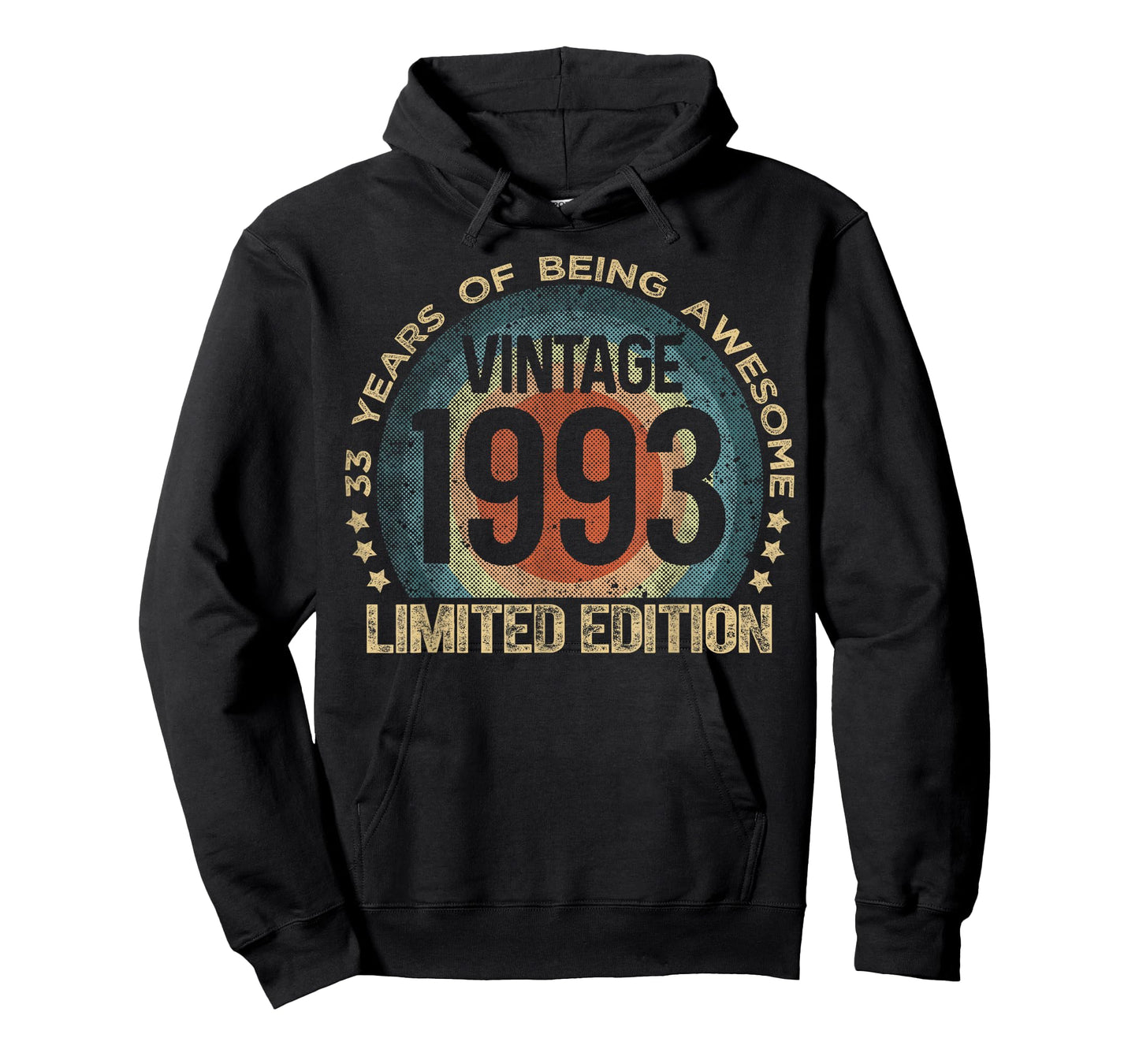 33 Year Old Gifts Vintage 1993 Limited Edition 33rd Birthday T-Shirt