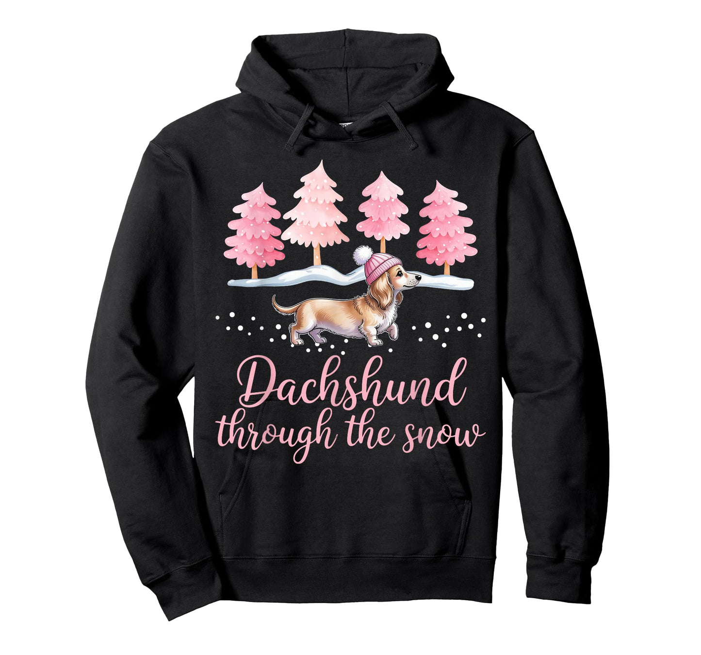 Dachshund Through The Snow Wiener Dog Christmas T-Shirt