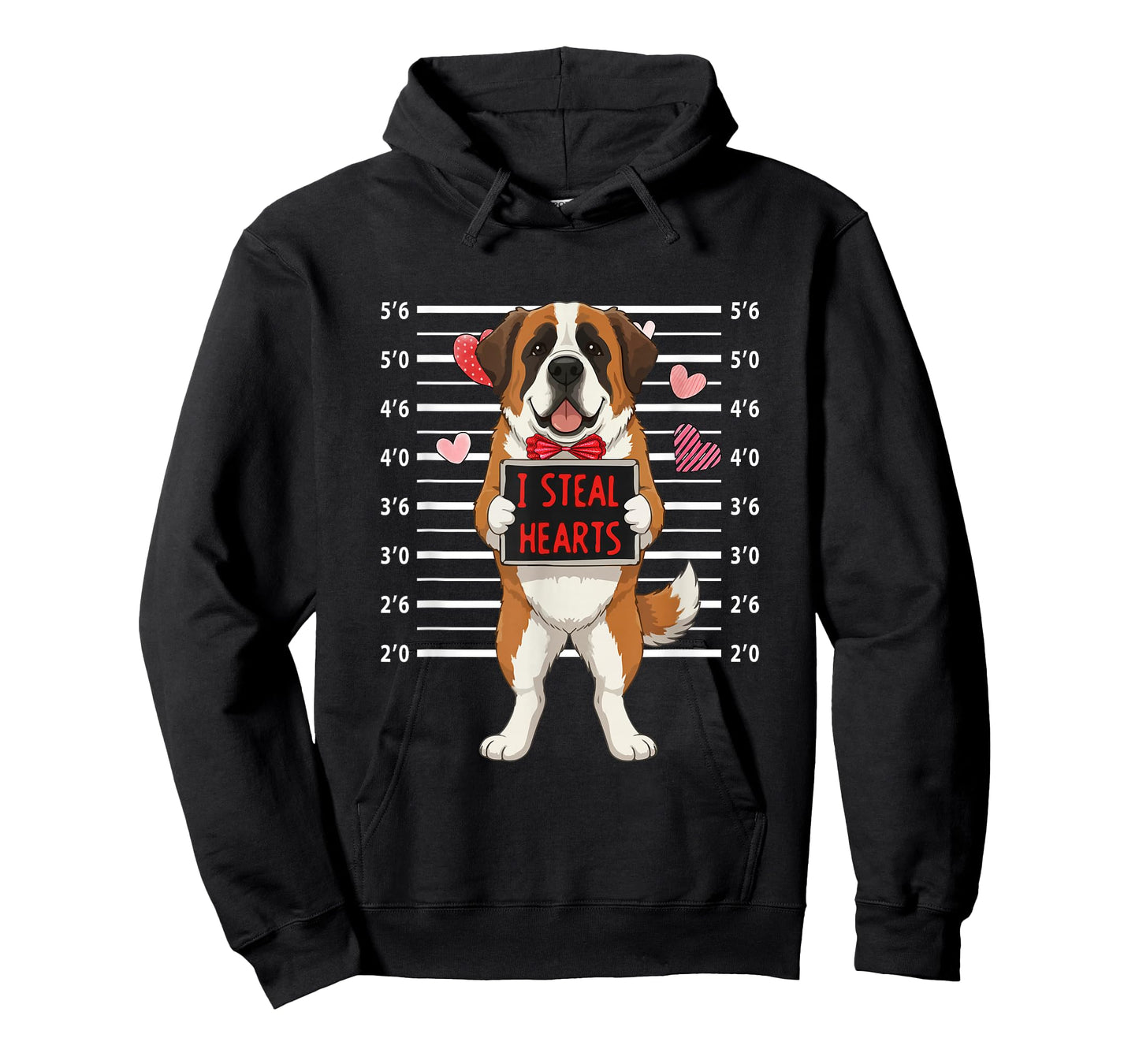 I Steal Cute Hearts Valentine's Day St. Bernard Lover Owner T-Shirt