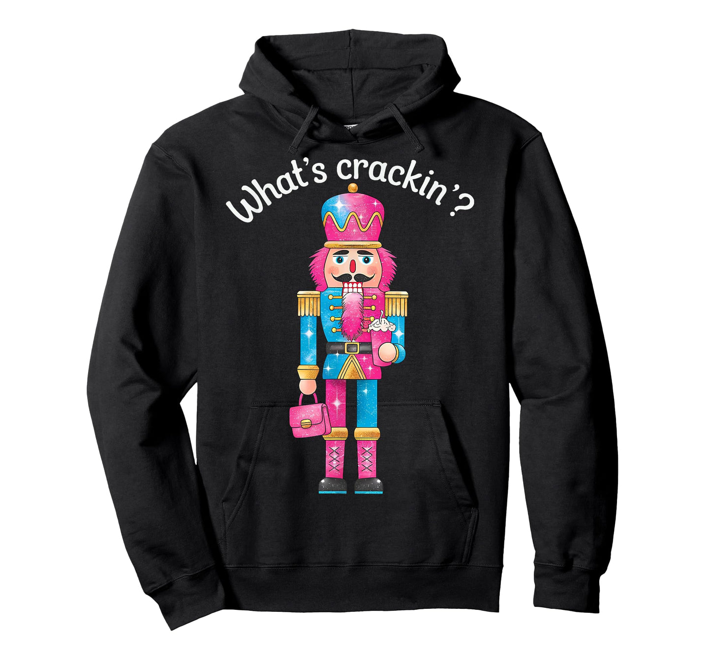 Christmas Nutcracker Whats Crackin Funny Xmas Men Women Kids T-Shirt