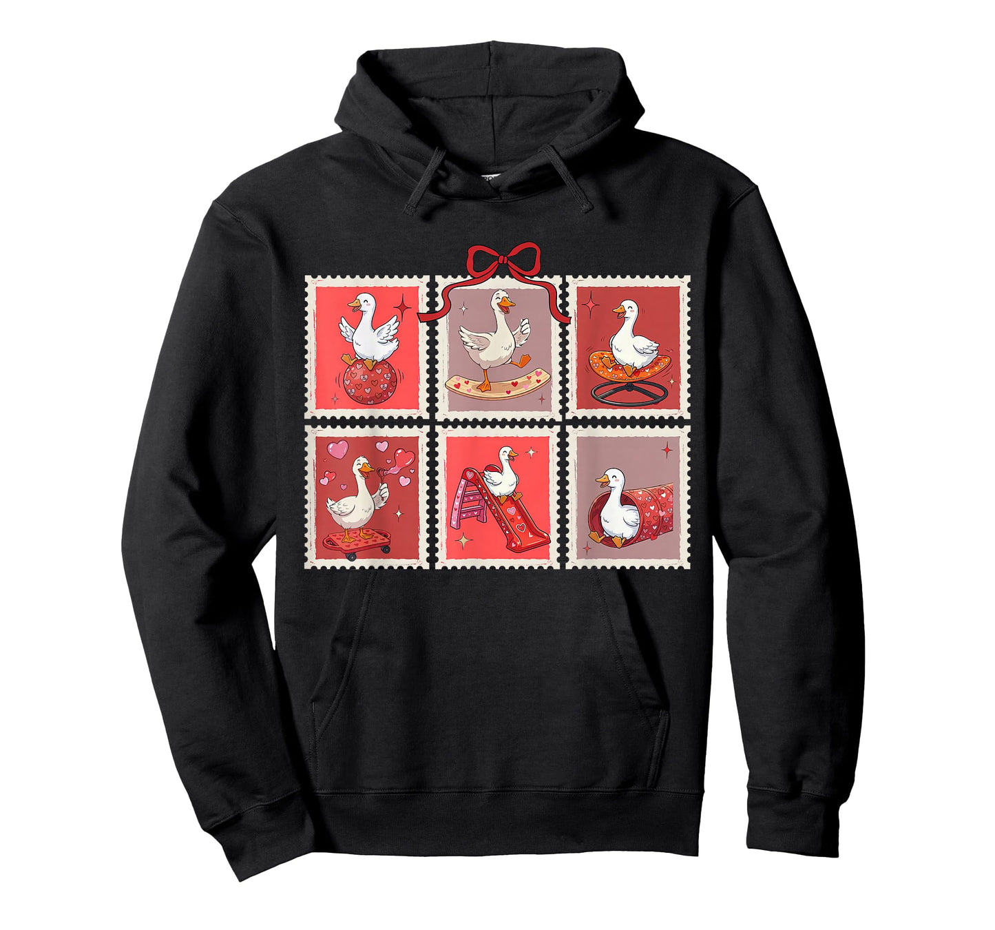 Stamp Valentines Occupational Therapy Silly Goose Therapist T-Shirt