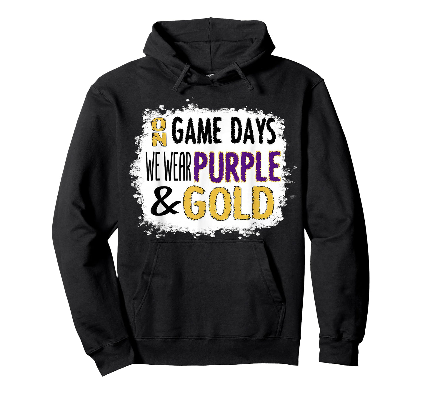 Retro Purple and Gold School or College Sport Game Day Group T-Shirt