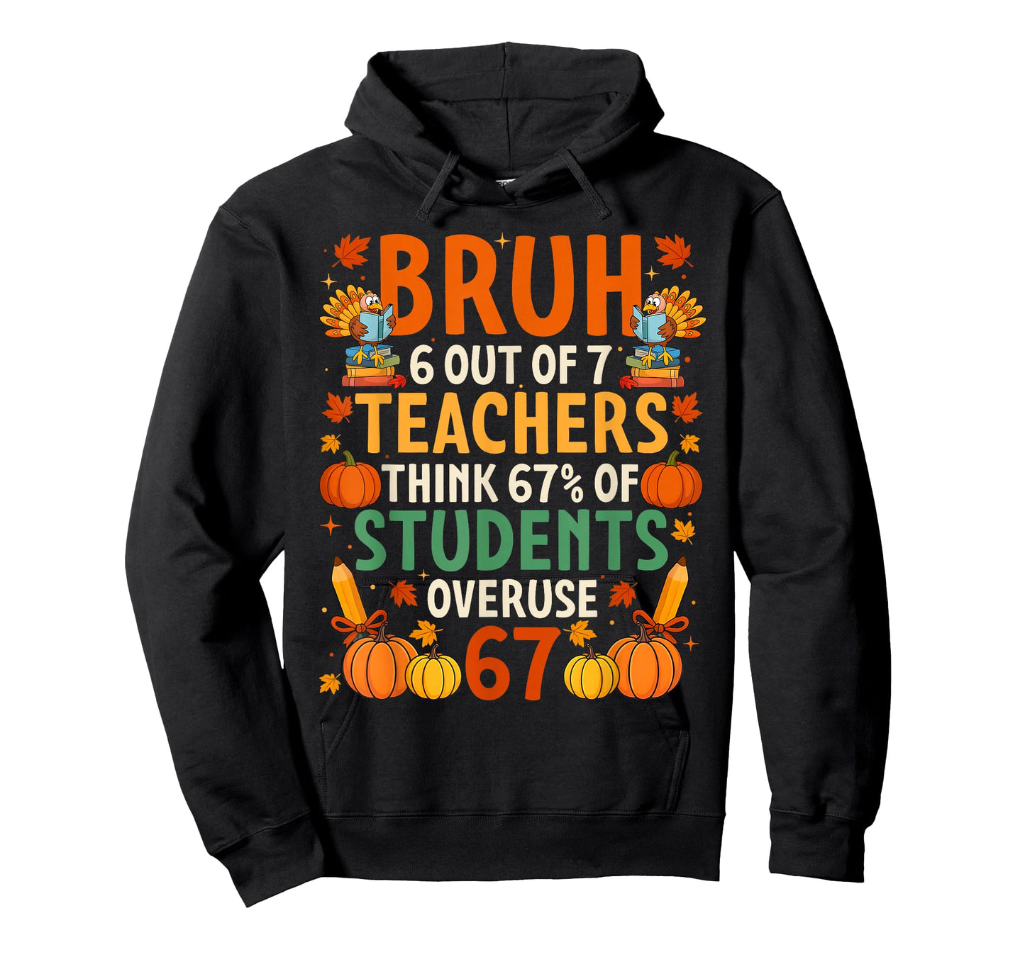 6 Out of 7 Teachers Think 67% of Students Overuse 67 T-Shirt