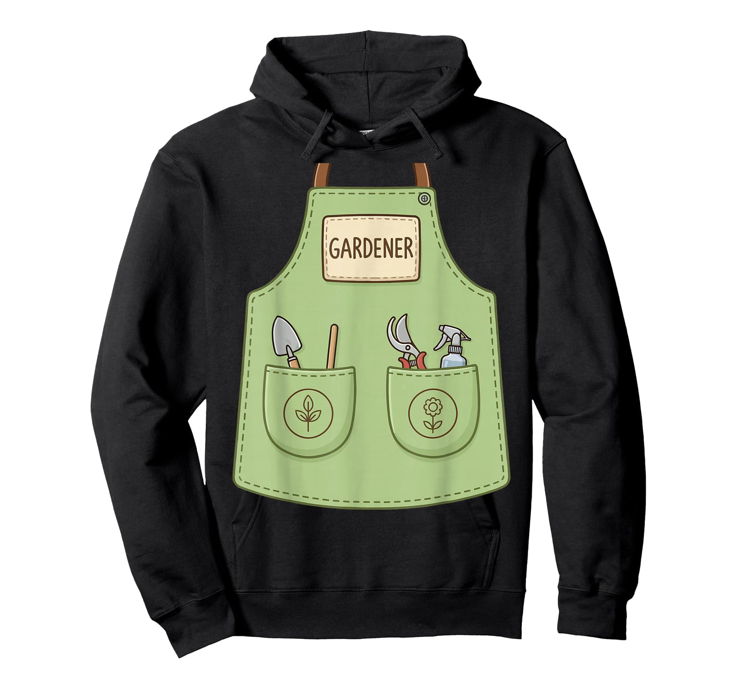 Gardener Funny Cute Gardening Horticulture Apron Costume T-Shirt