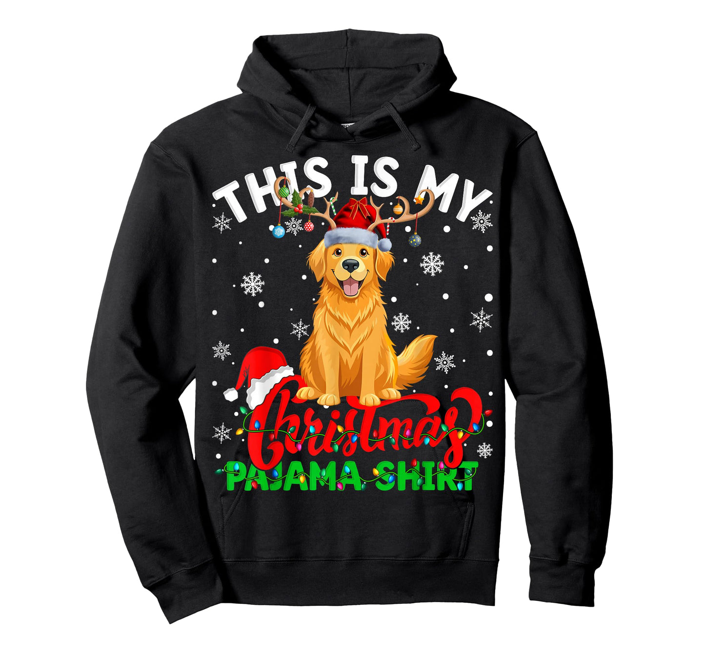This is My Golden Retriever Ugly Christmas Pajama Sweater T-Shirt