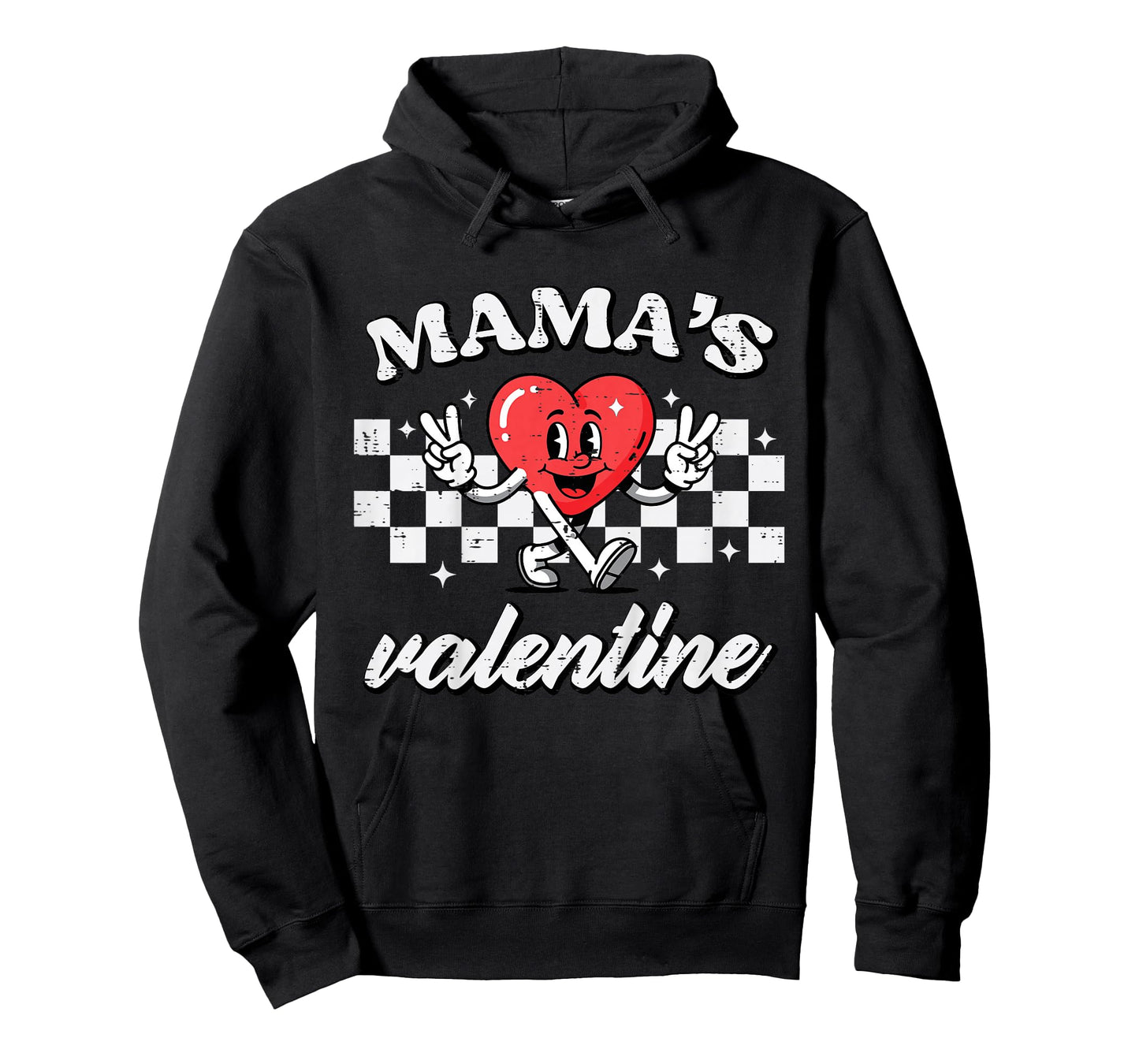 Kids Mamas Valentine Heart Peace Valentines Day Boys Kids Toddler T-Shirt
