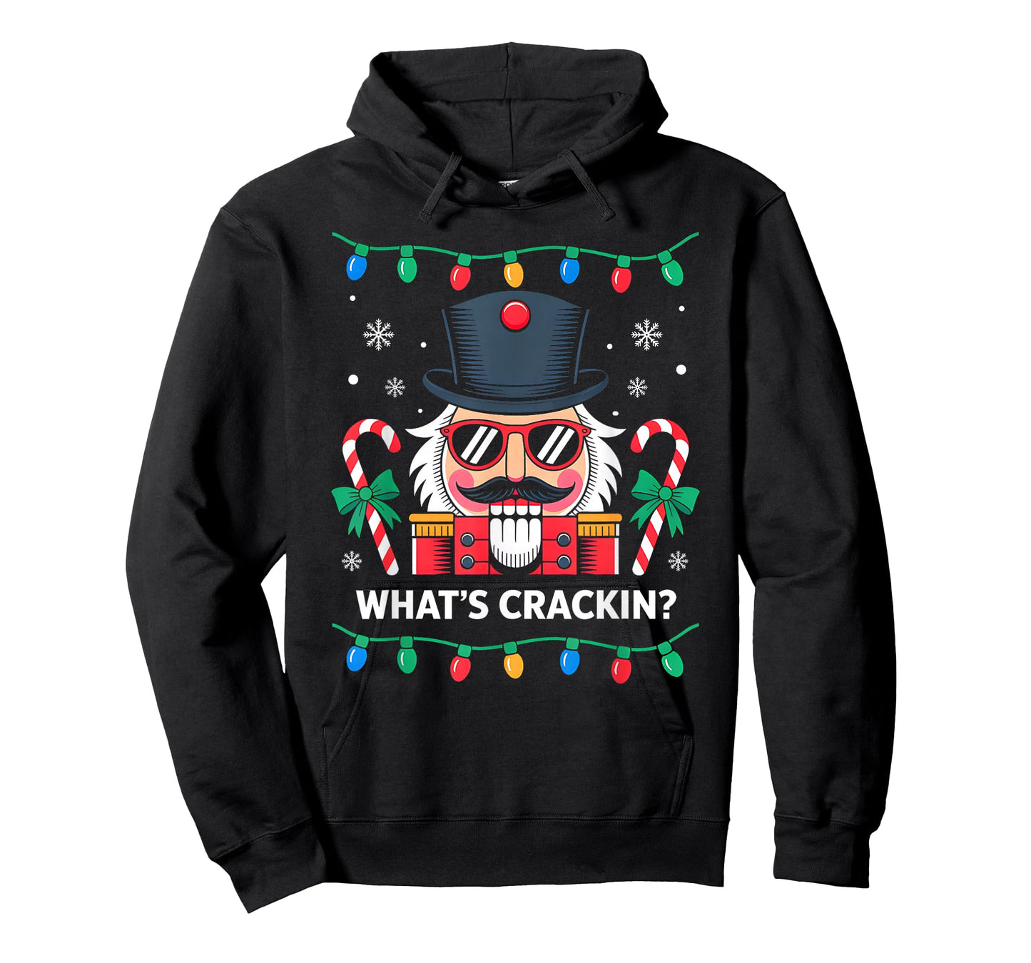 Funny Christmas Nutcracker What's Crackin Family Xmas Lights T-Shirt