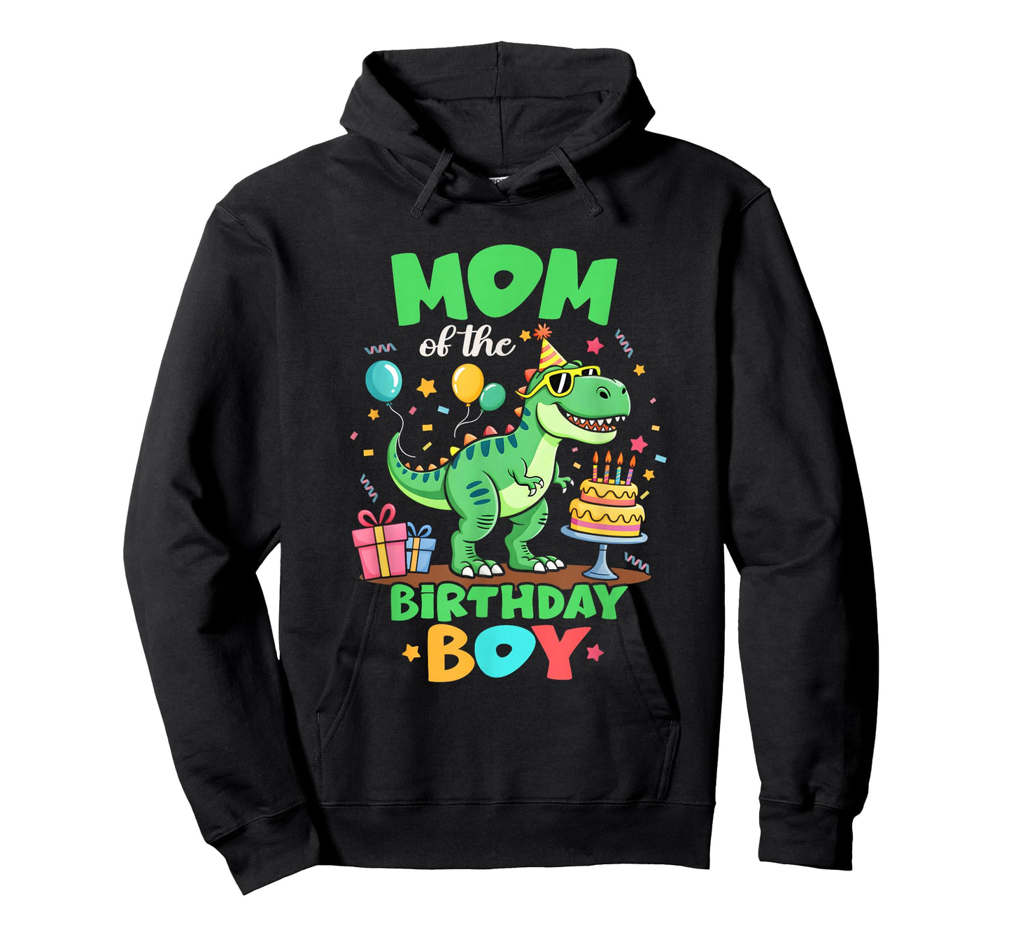Mom of The Birthday Boy T Rex Dinosaur Family Party T-Shirt