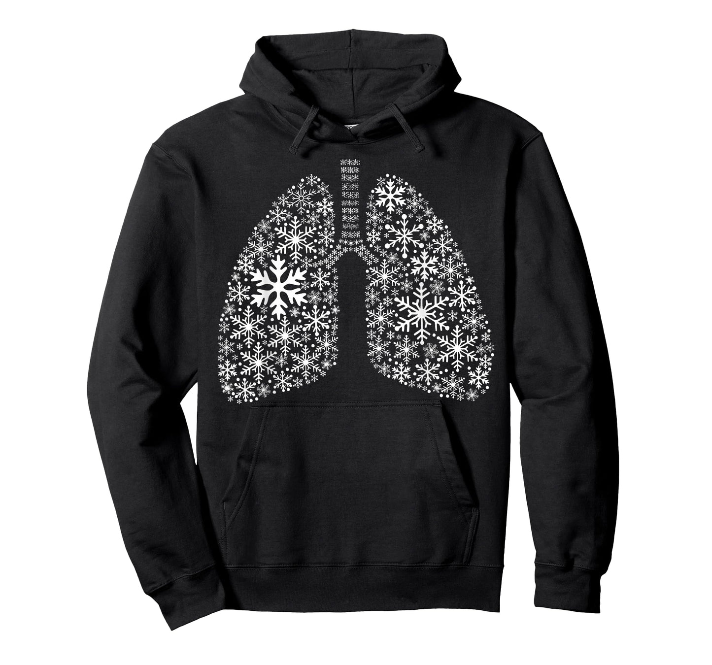 Snowflake Lung Pulmonology Christmas Respiratory Therapist T-Shirt