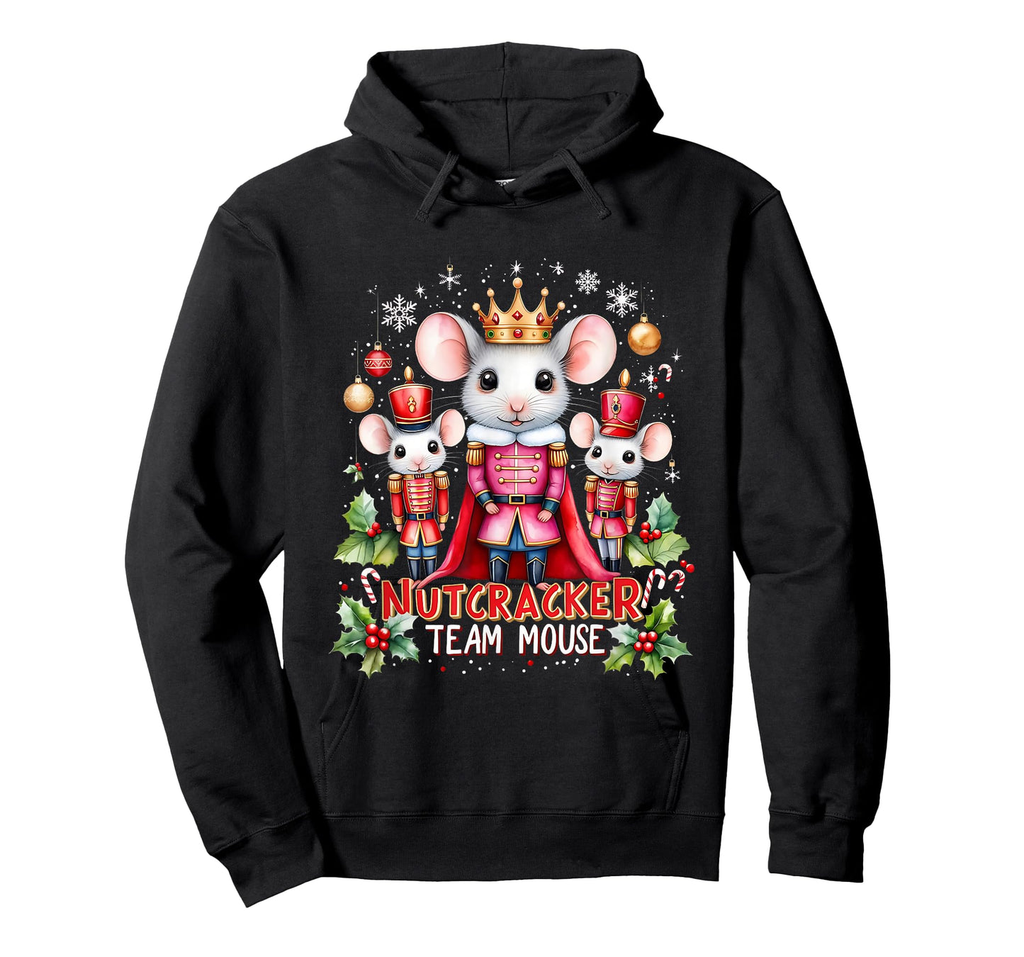 Nutcracker Team Mouse Cute Christmas Design T-Shirt