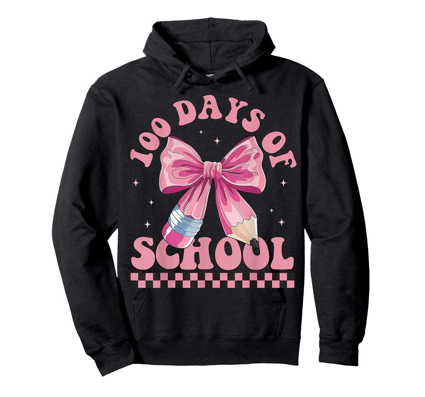 Happy 100 Days of School Pink Bow Teacher Kids T-Shirt