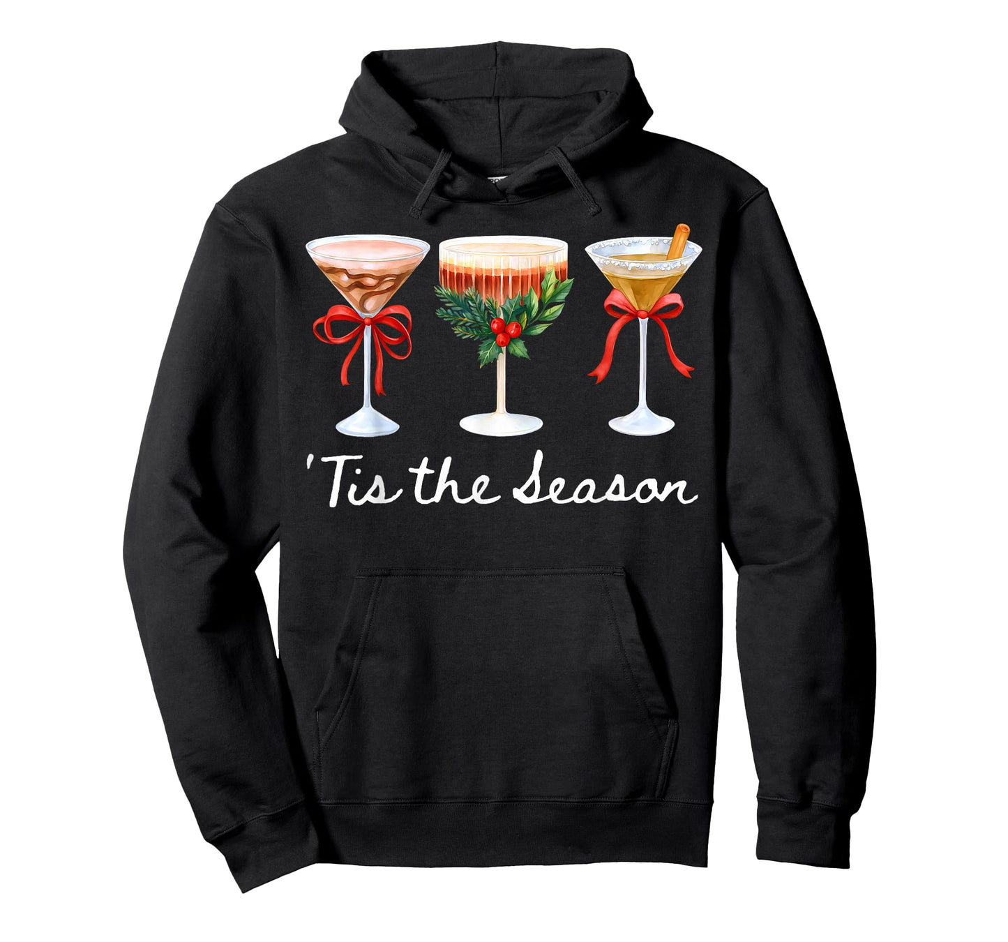 Tis The Season Espresso Martini Glasses Christmas Cocktail T-Shirt