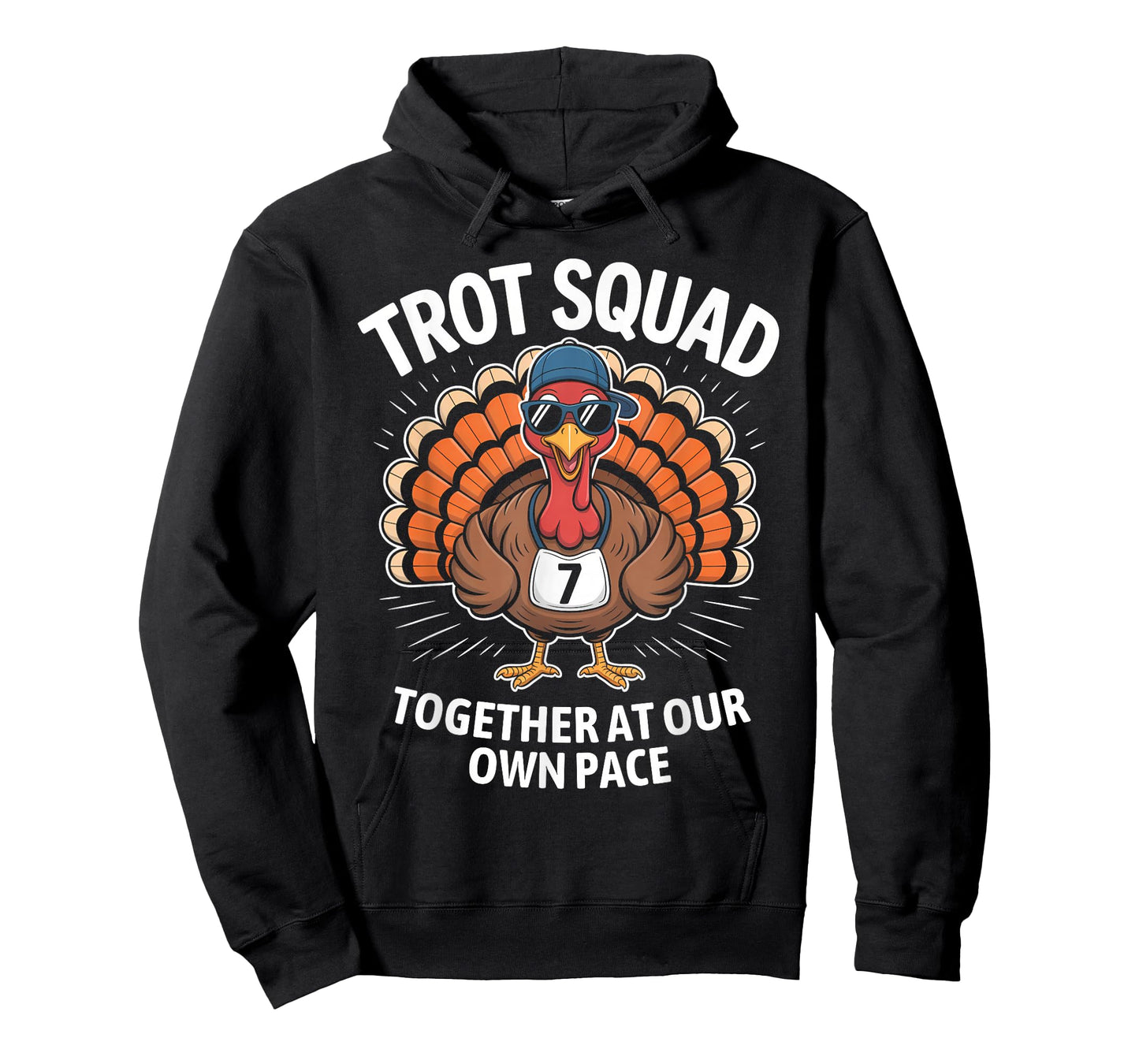 67 Thanksgiving Turkey Matching Number 7 Costume Trot Squad T-Shirt